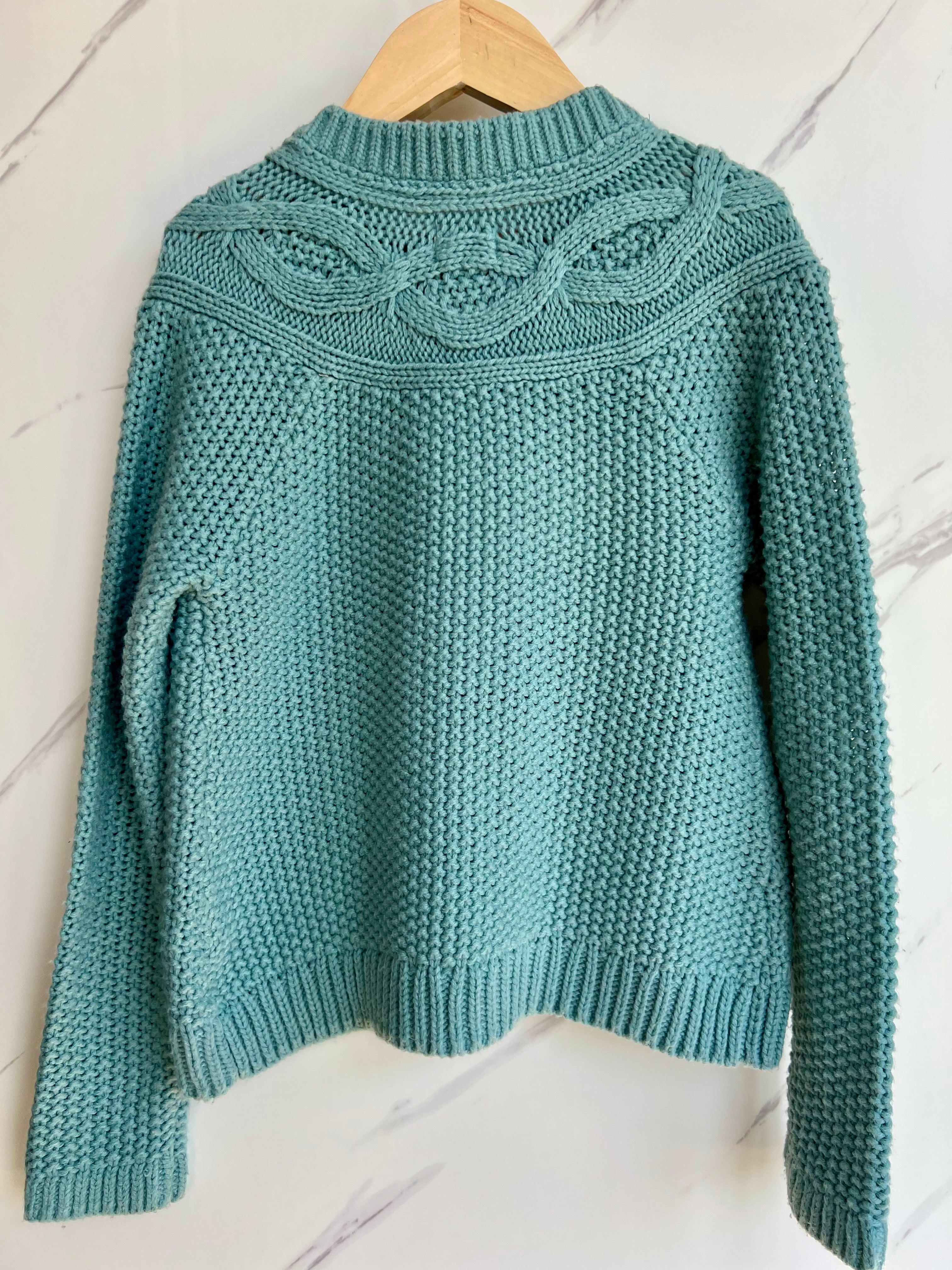 Boden Sage Green Cable-Knit Cardigan Age 7-8 Years
