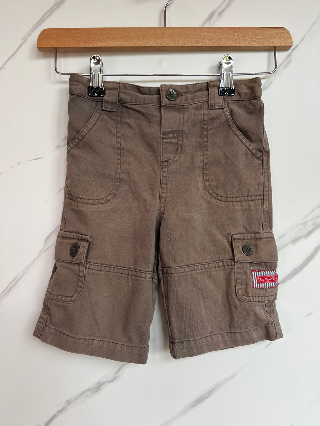 JoJo Maman Bebe Beige Cargo Shorts Age 4-5 Years