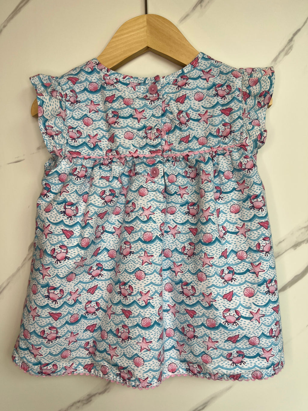 JoJo Maman Bebe Sea Creatures Floaty Top Age 3-4 Years