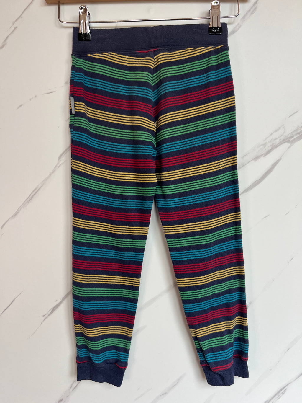 Frugi Rainbow Striped Cuffed Leggings Age 5-6 Years