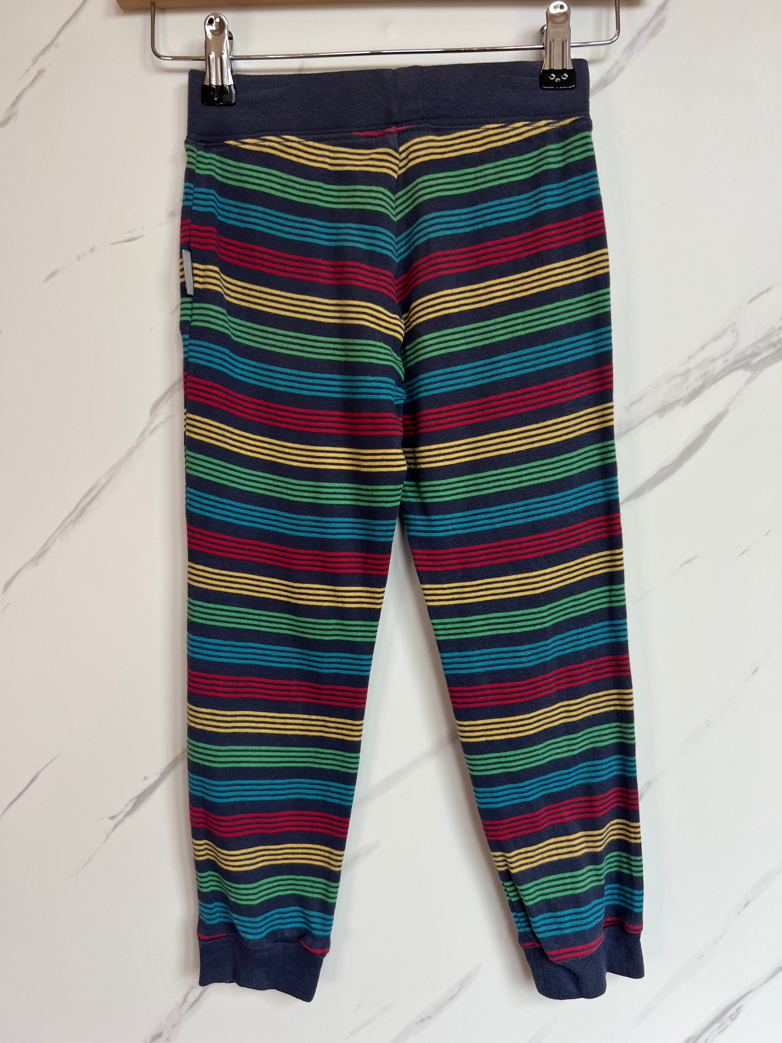 Frugi Rainbow Striped Cuffed Leggings Age 5-6 Years