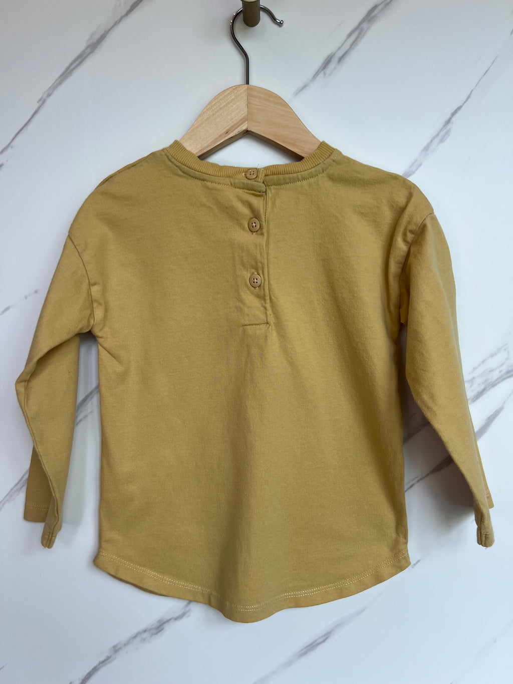 John Lewis Mustard Long-Sleeved Top Age 3-4 Years