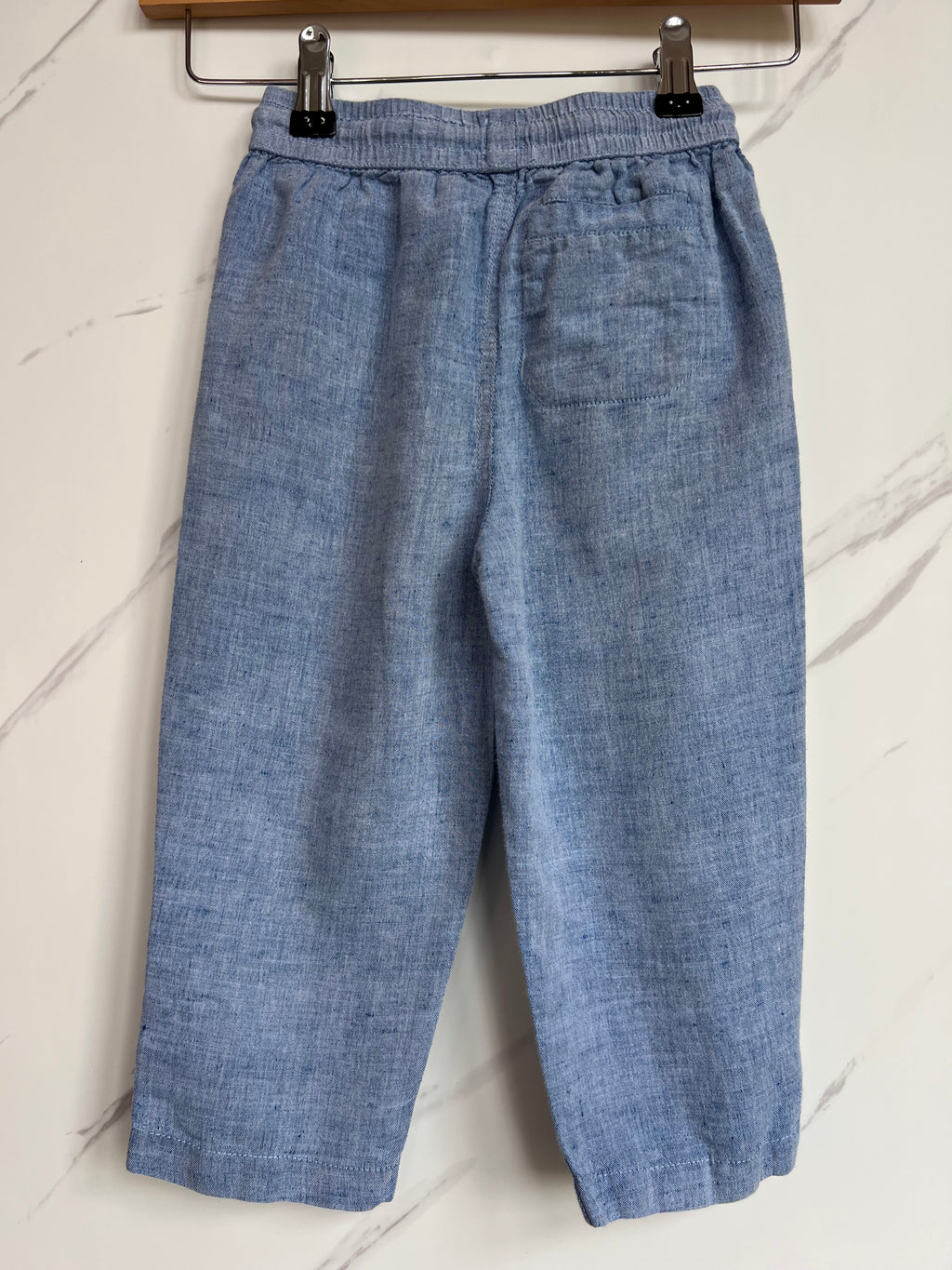 John Lewis Blue Linen Trousers Age 2-3 Years