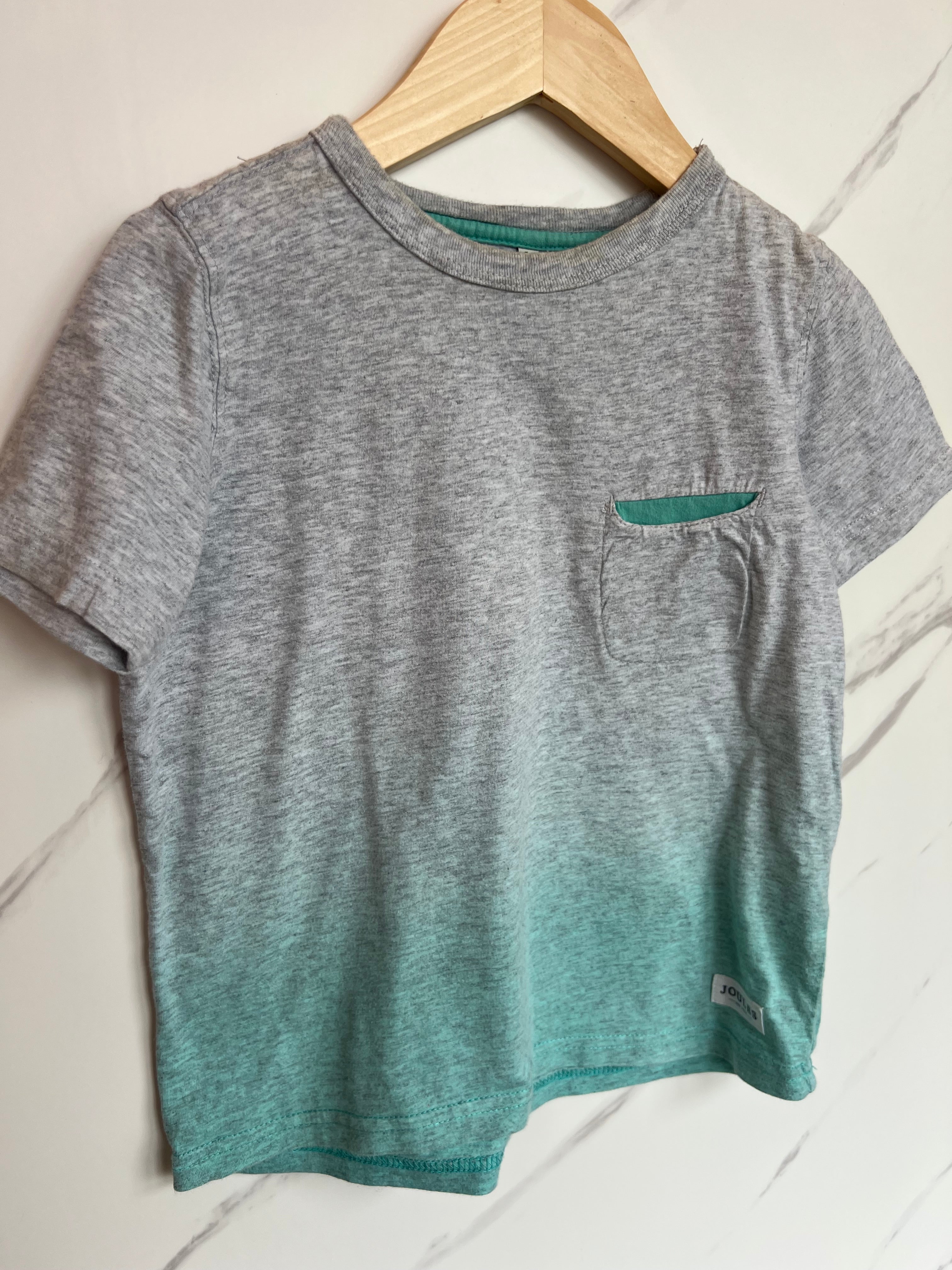 Joules Grey-Turquoise Ombre T-Shirt Age 5 Years