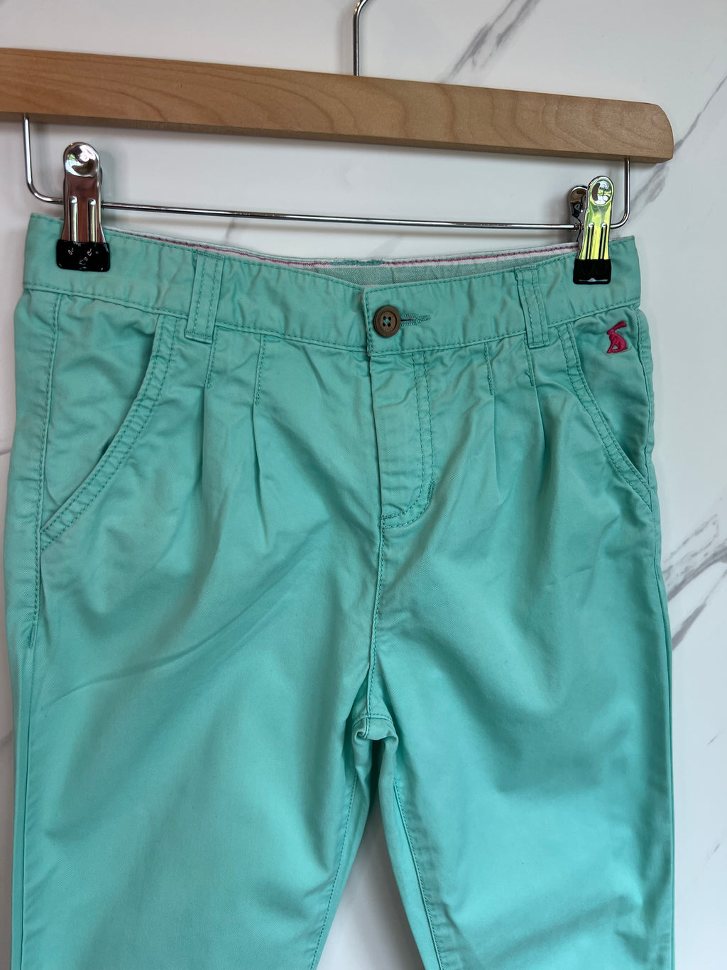 Joules Junior Hepburn Light Green Trousers Age 9-10 Years