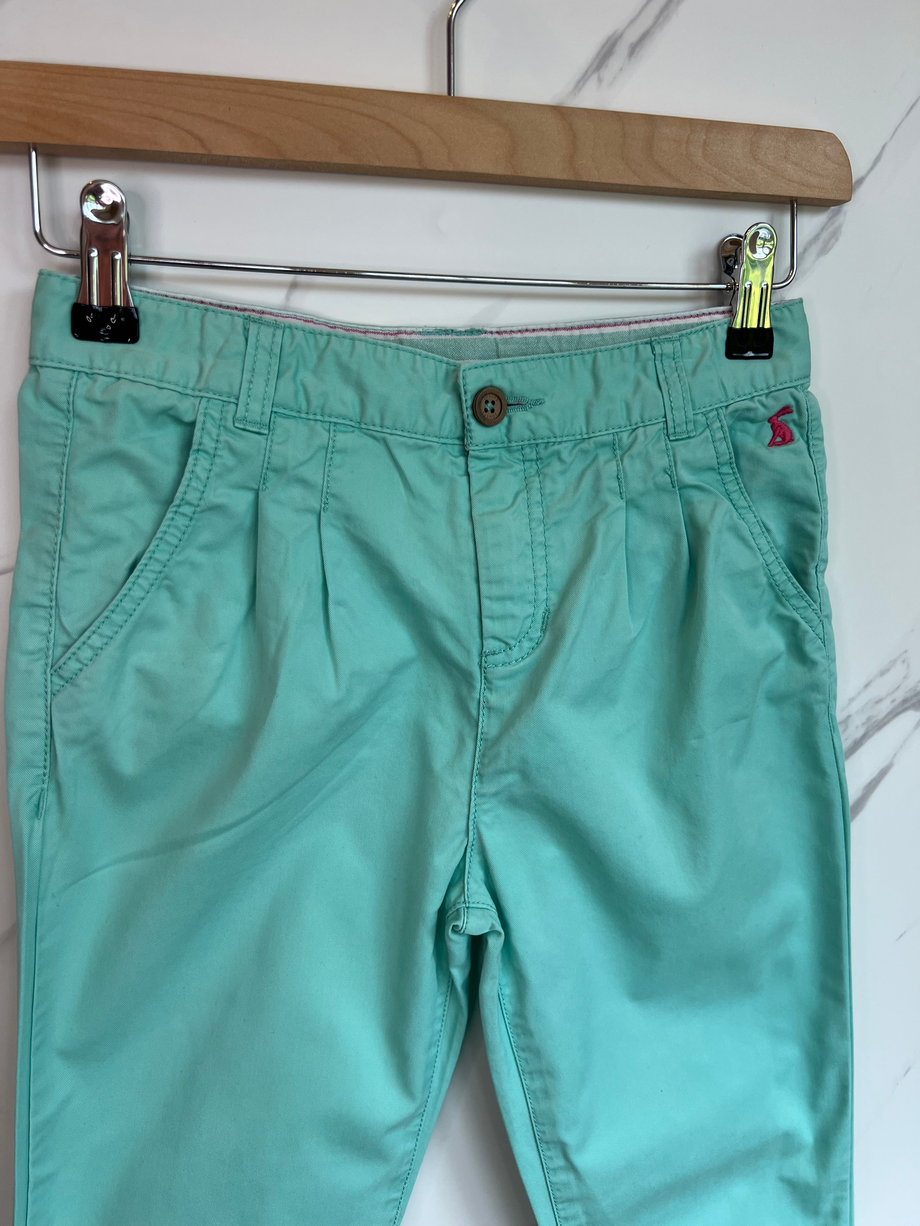 Joules Junior Hepburn Light Green Trousers Age 9-10 Years