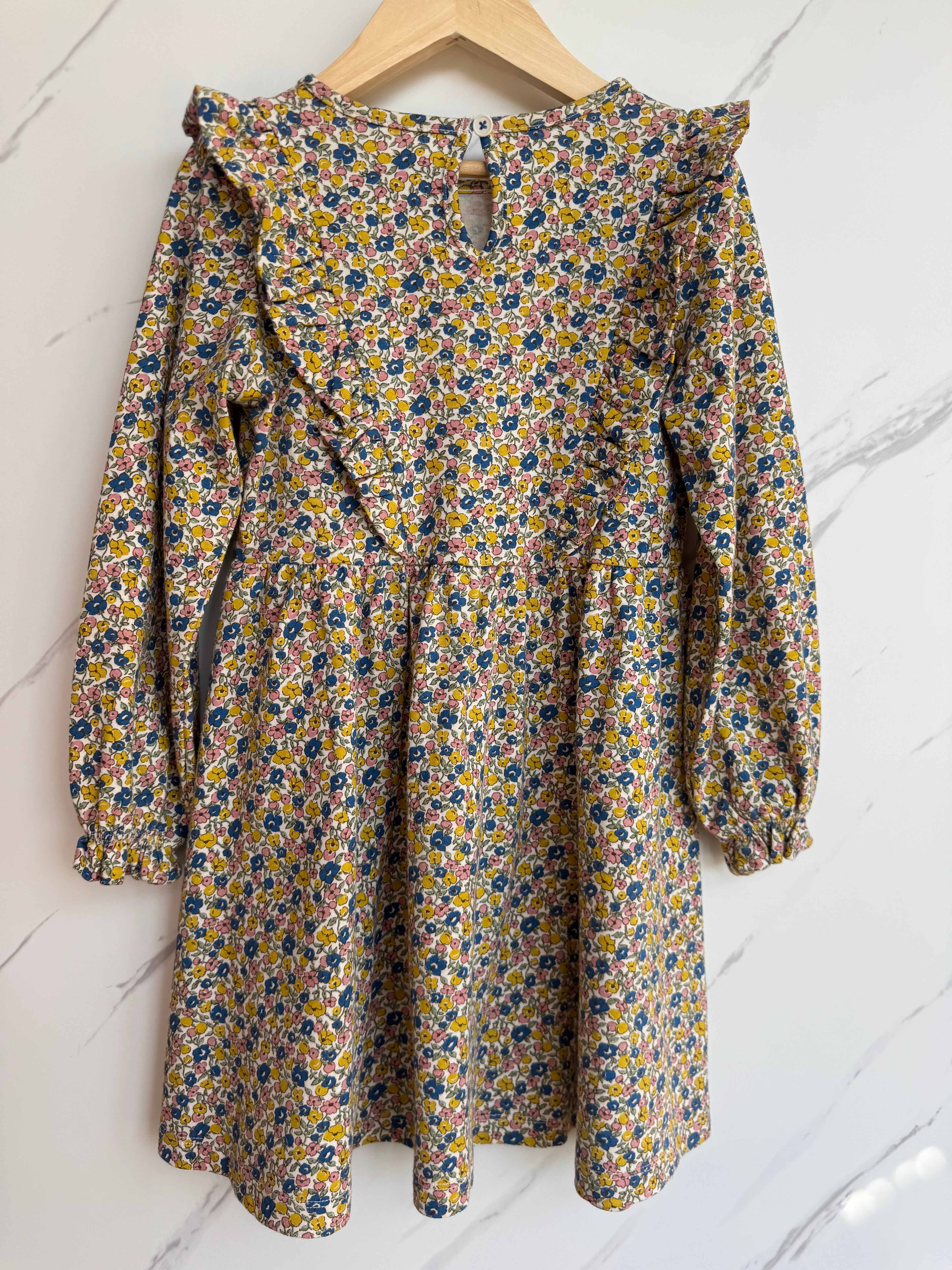 Boden Floral Jersey Flared Dress Age 5-6 Years