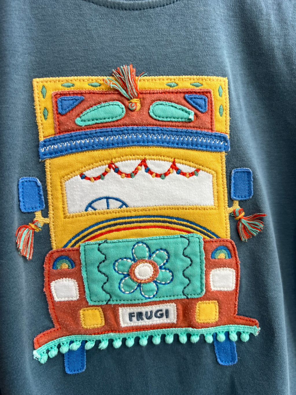 Frugi Navy Van T-Shirt Age 5-6 Years