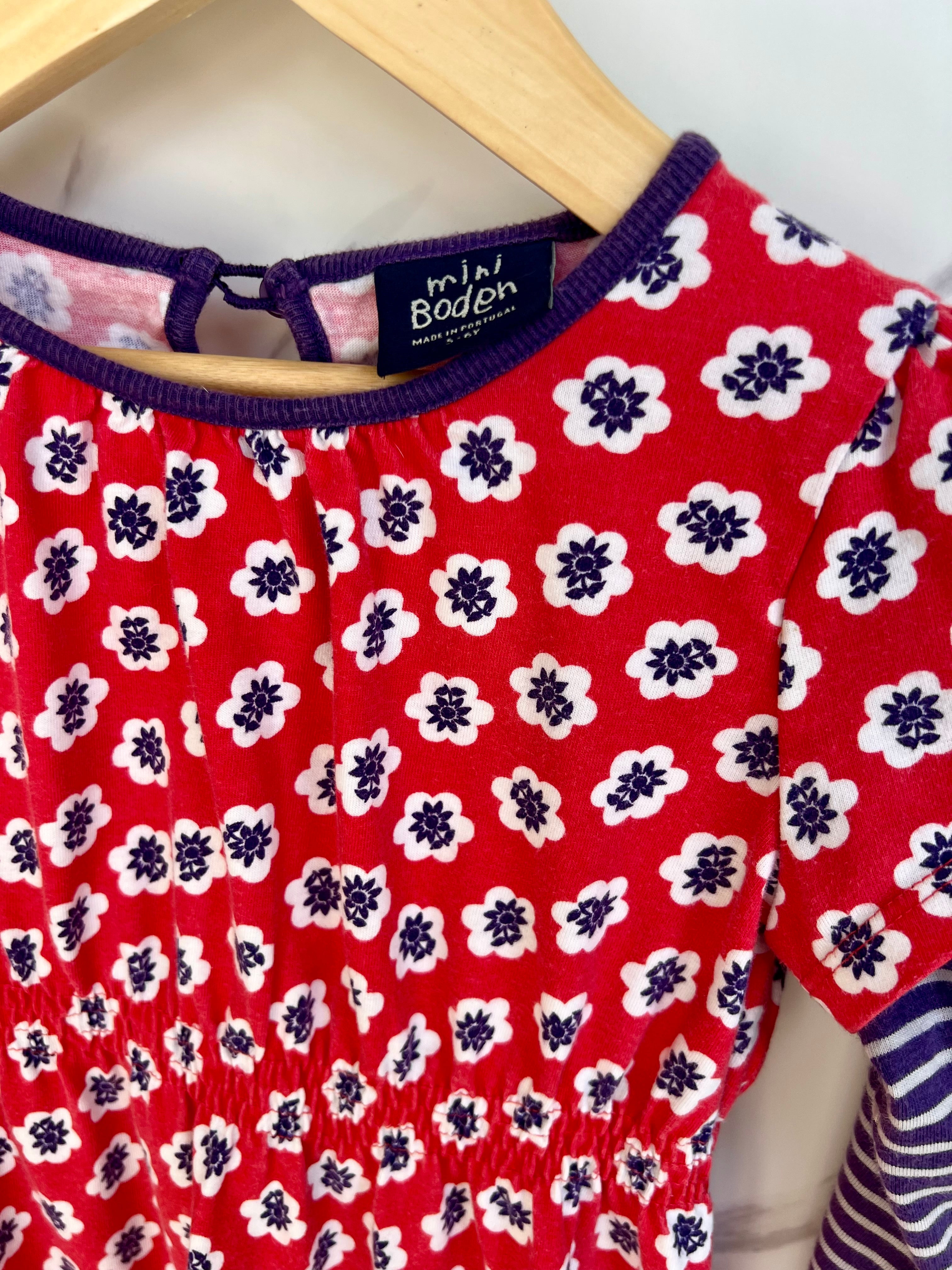 Boden Long Sleeved Jersey Dress Age 5-6 Years
