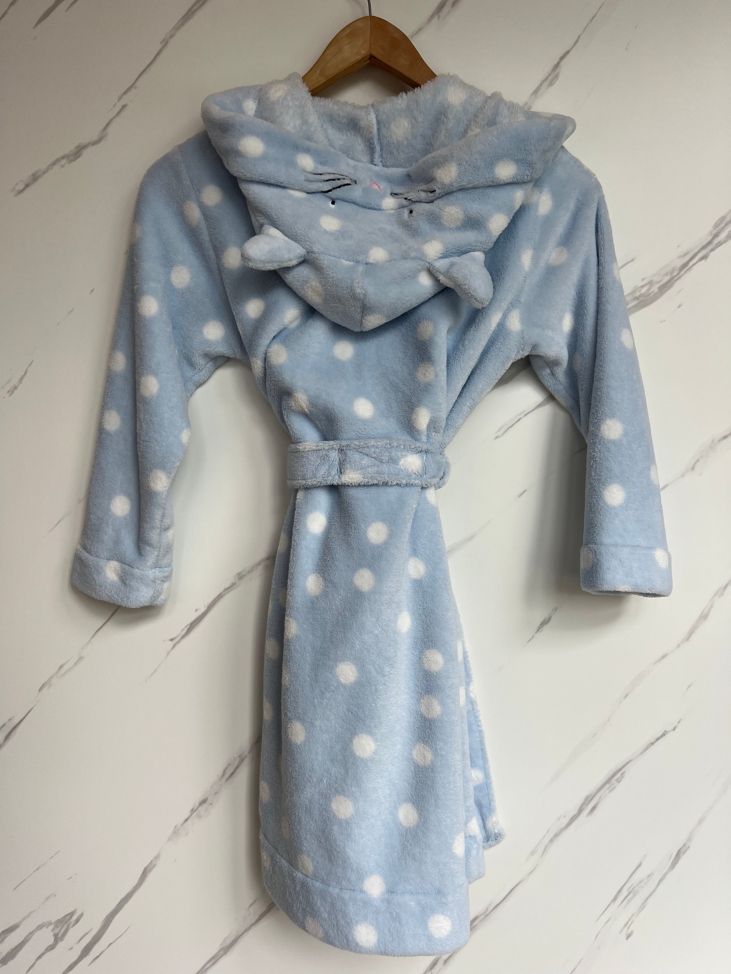 Joules Blue Cat Dressing Gown Age 7-8 Years