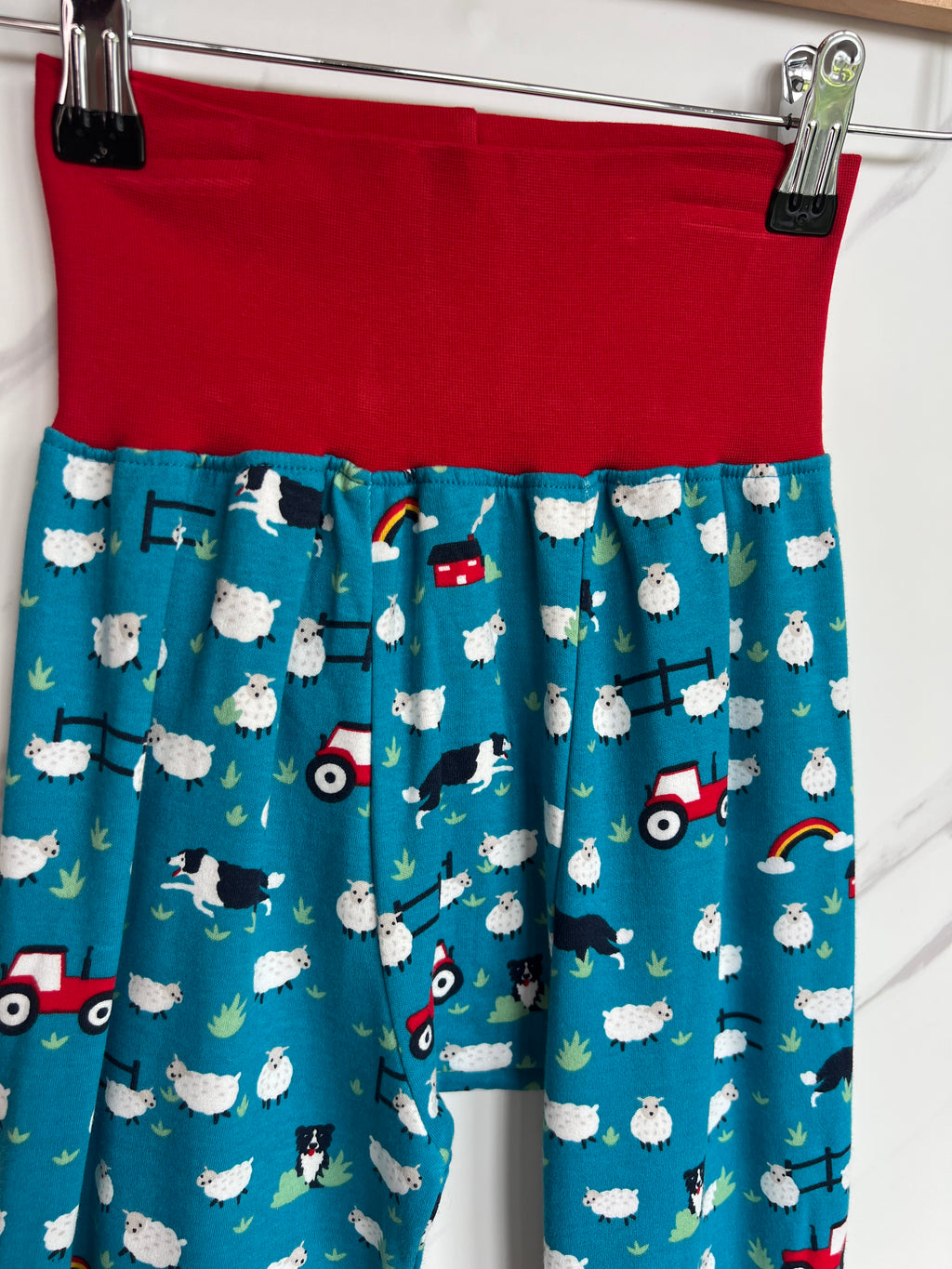 Frugi Blue Farm Trousers Age 4-5 Years