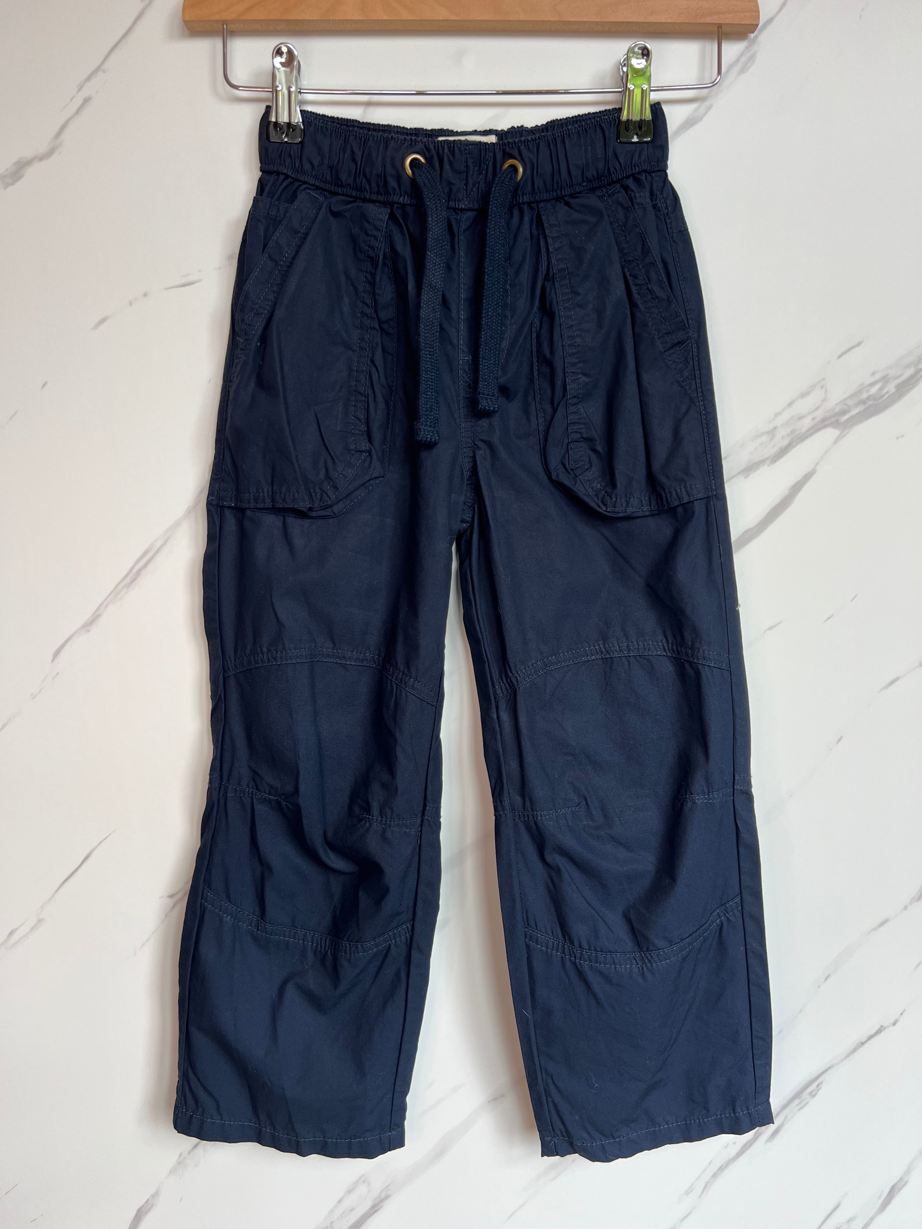 M&S Navy Cargo Trousers Age 5-6 Years