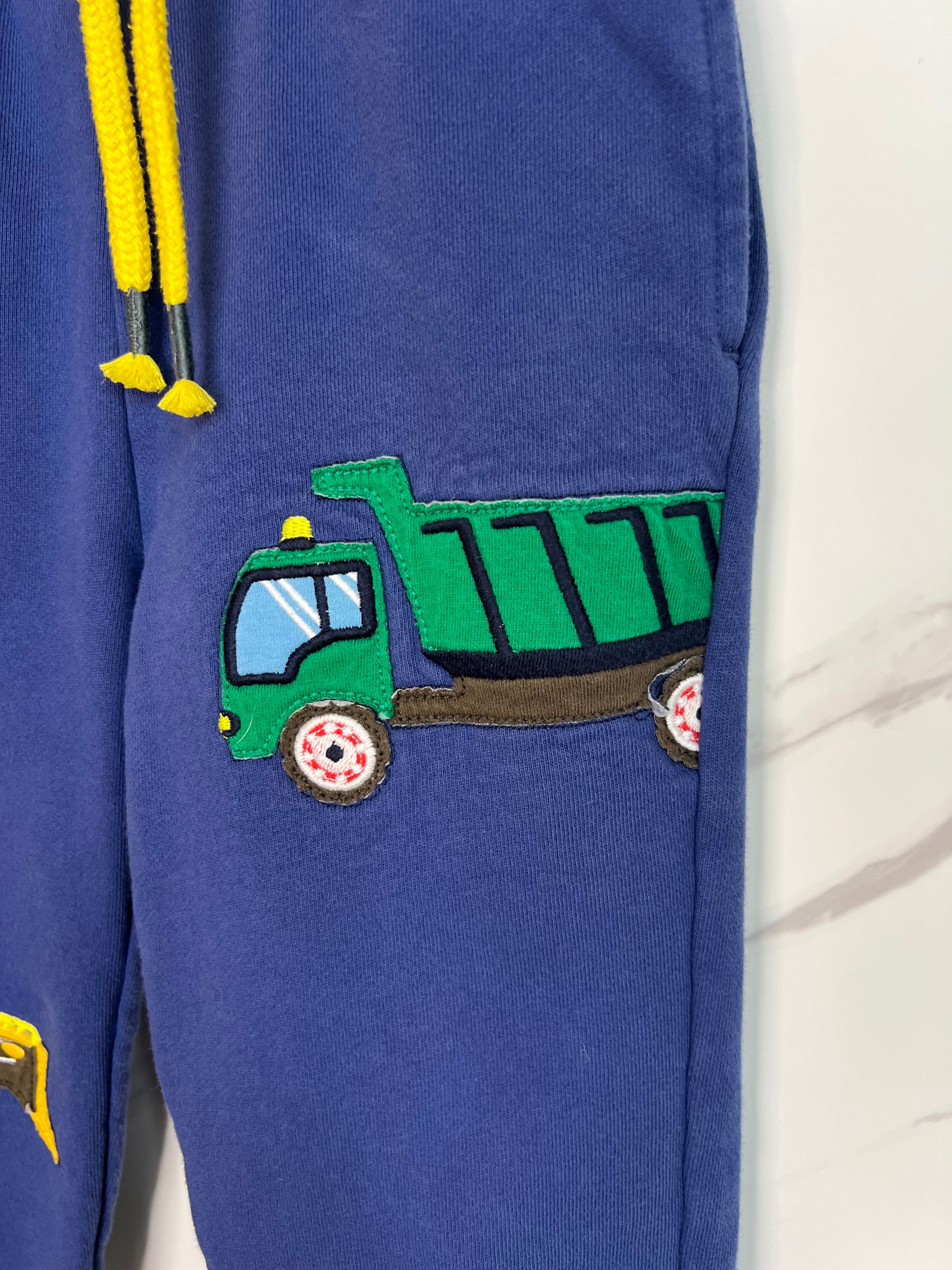 Boden Construction Vehicle Navy Joggers Age 5-6 Years