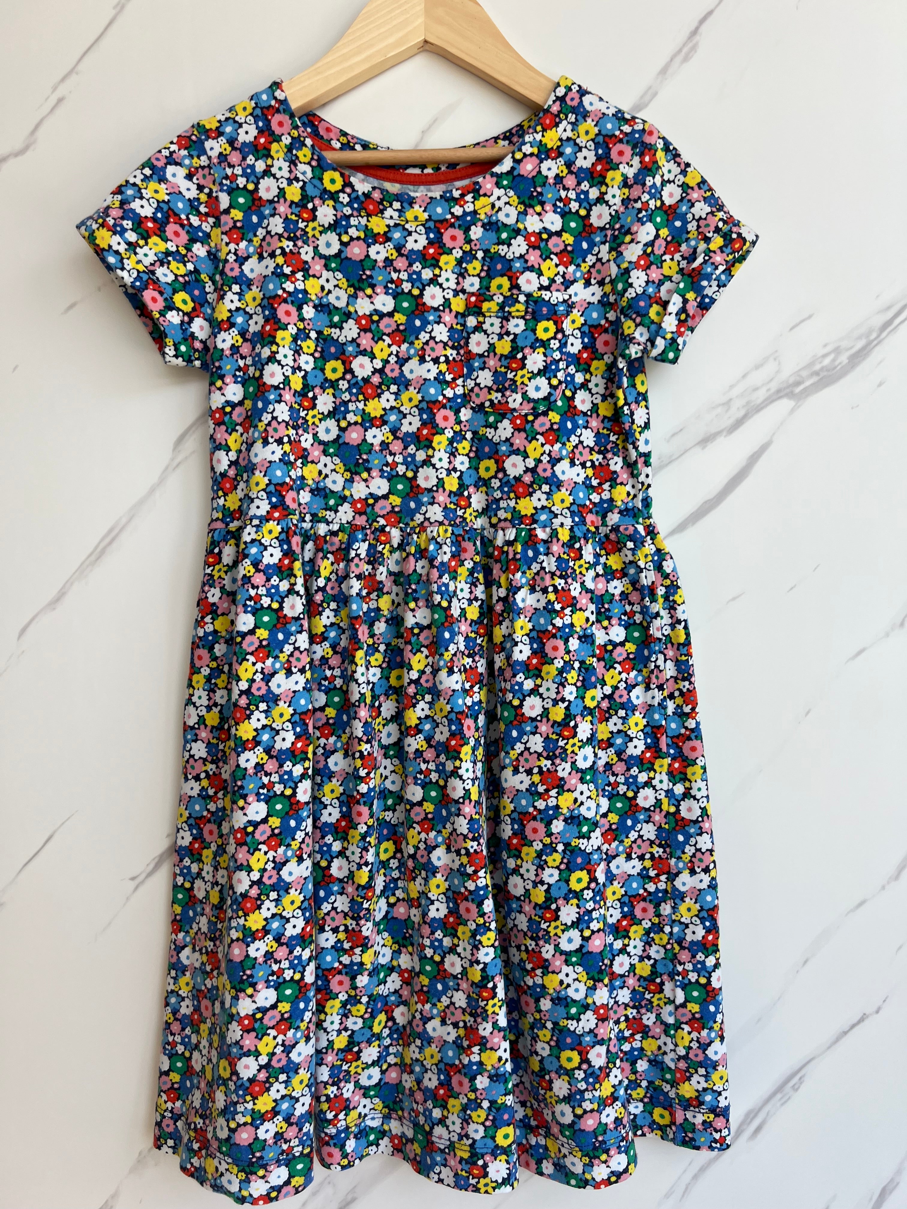 Boden Floral Jersey Dress Age 8-9 Years