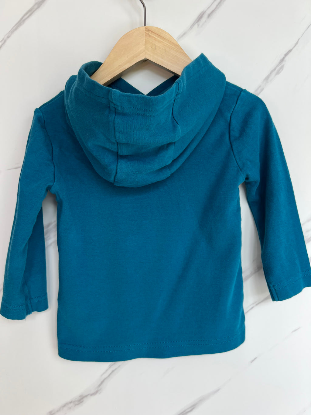 Frugi Blue Explorers Hooded Sweatshirt Age 18-24 Months