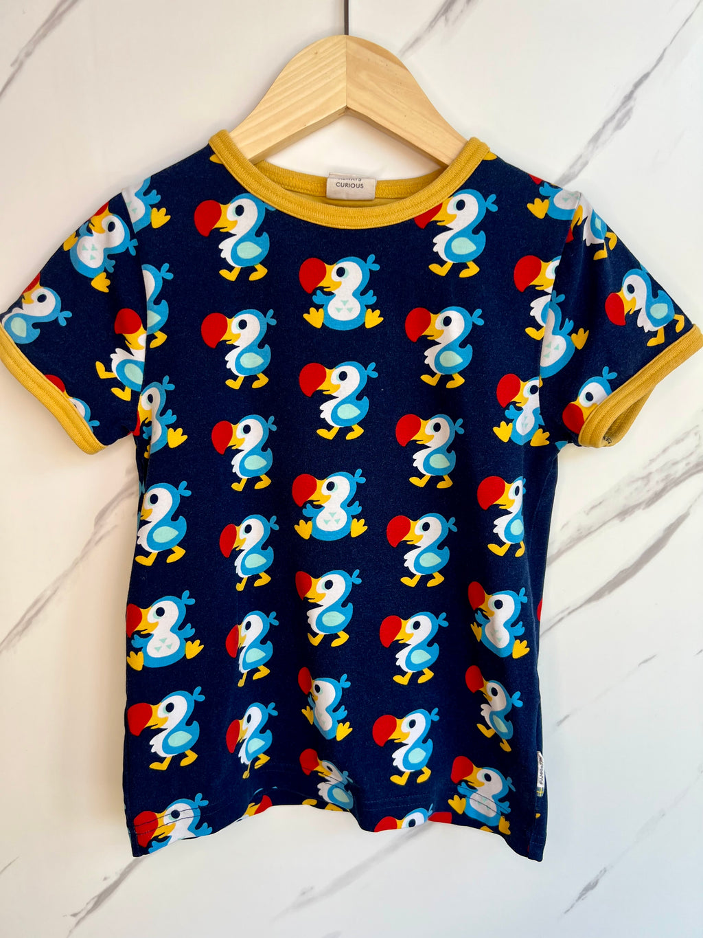 Maxomorra Navy Dodo T-Shirt Age 5-6 Years