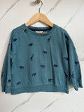 Monsoon Green/Teal Safari Jumper Age 2-3 Years