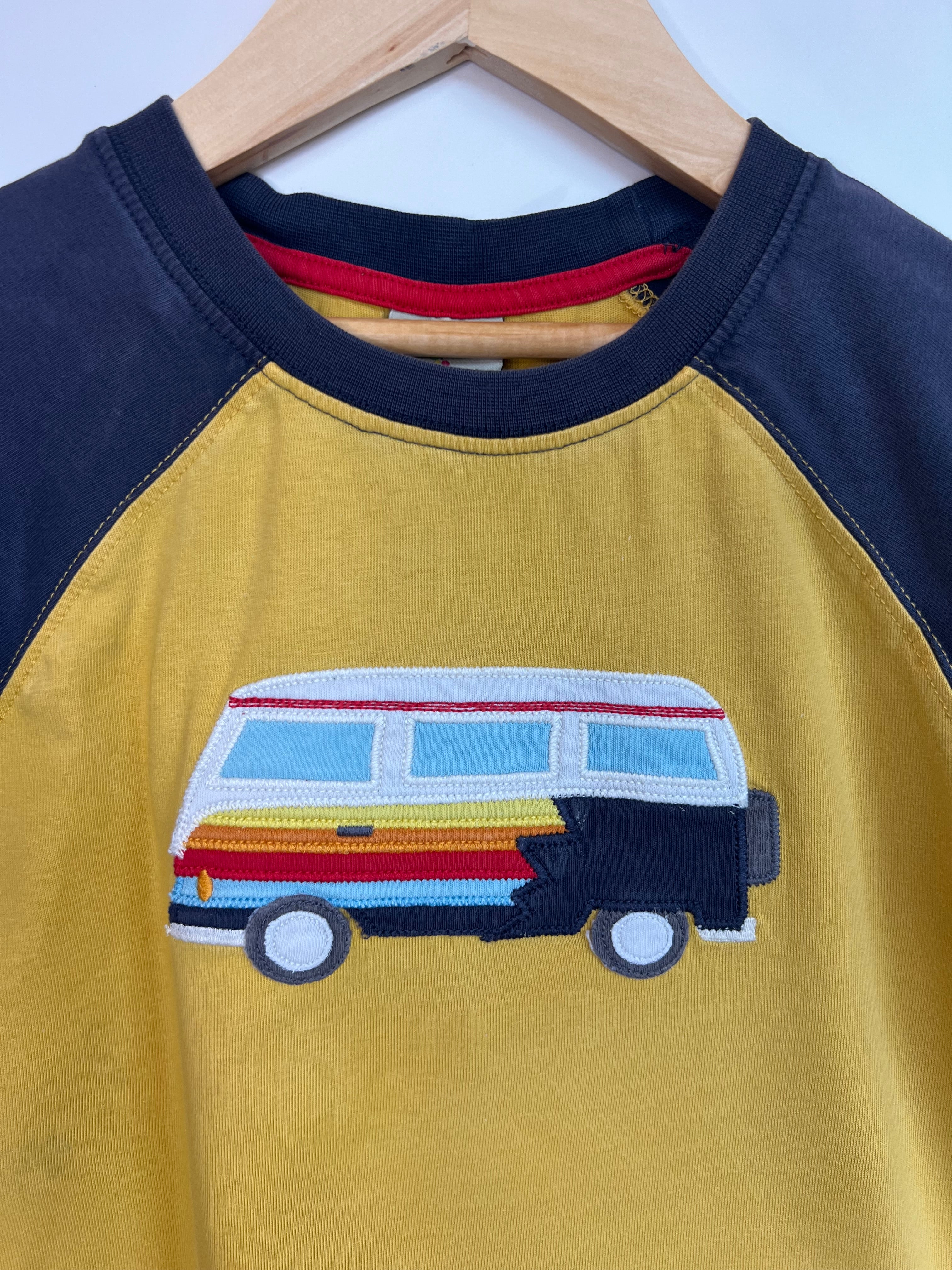 Frugi Yellow Camper Van T-Shirt Age 6-7 Years