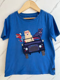 Joules Blue Driving Bear T-Shirt Age 8 Years