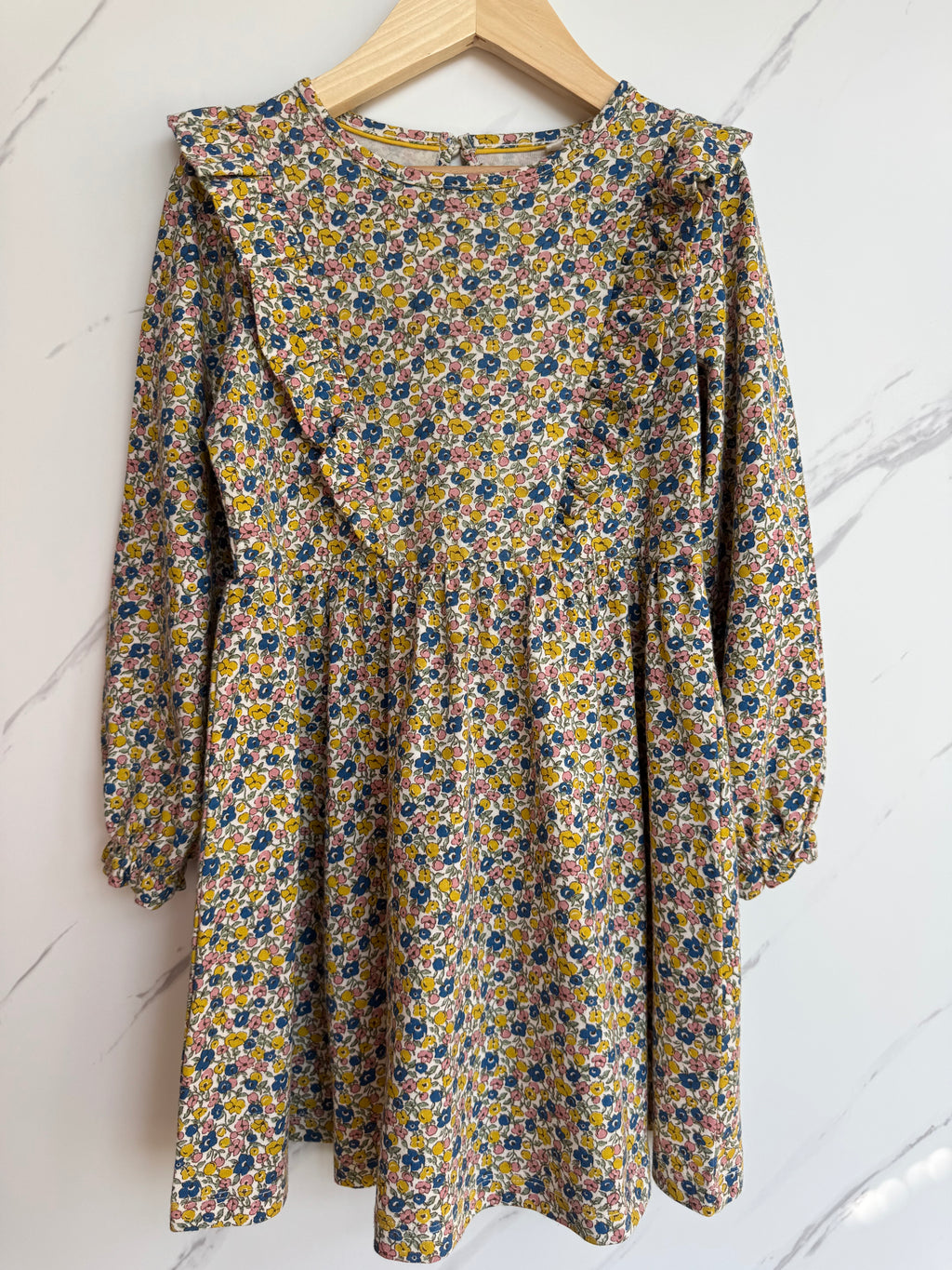 Boden Floral Jersey Flared Dress Age 5-6 Years
