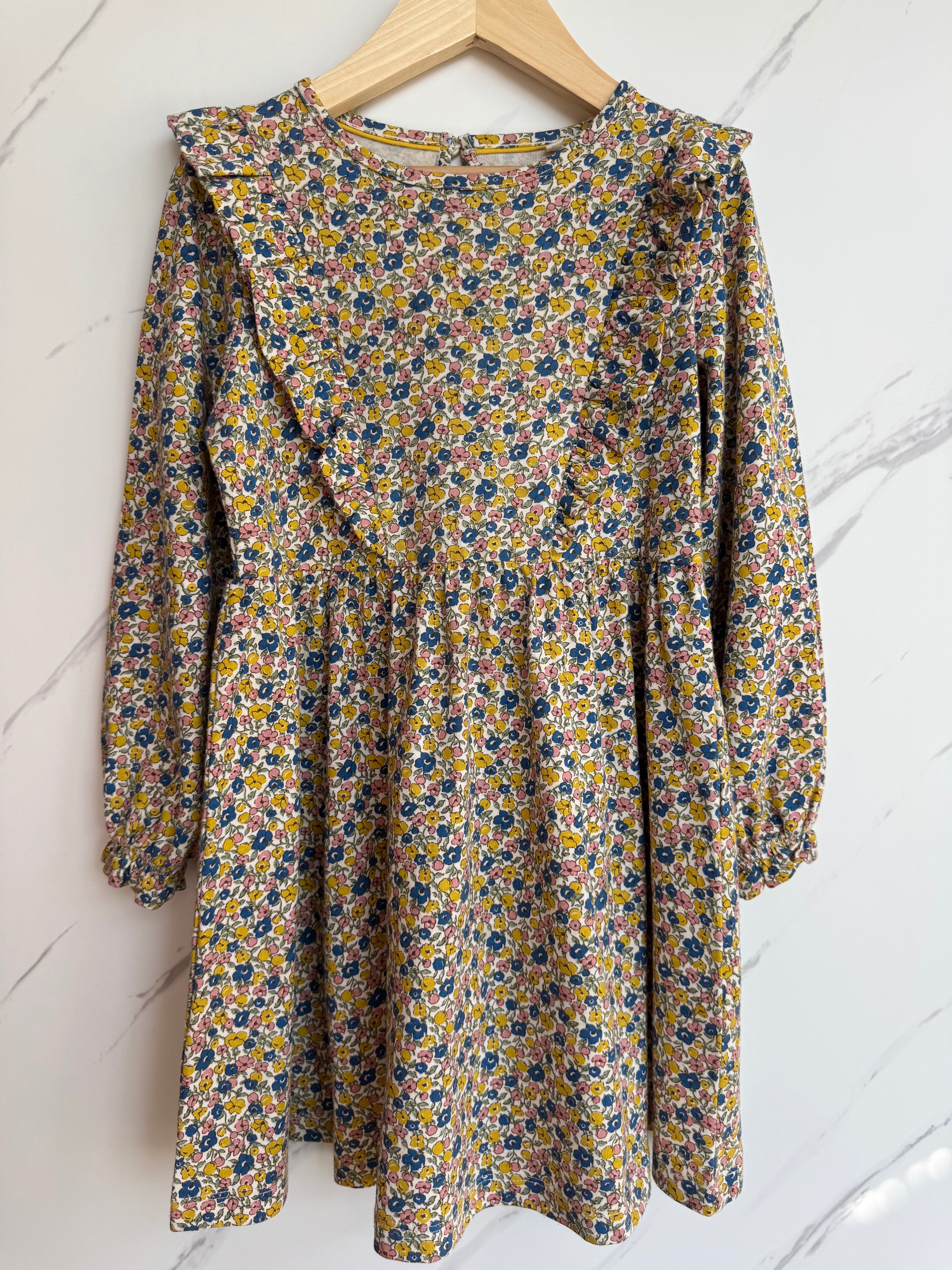Boden Floral Jersey Flared Dress Age 5-6 Years