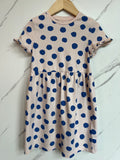 M&S Polka Dot Jersey Dress Age 5-6 Years
