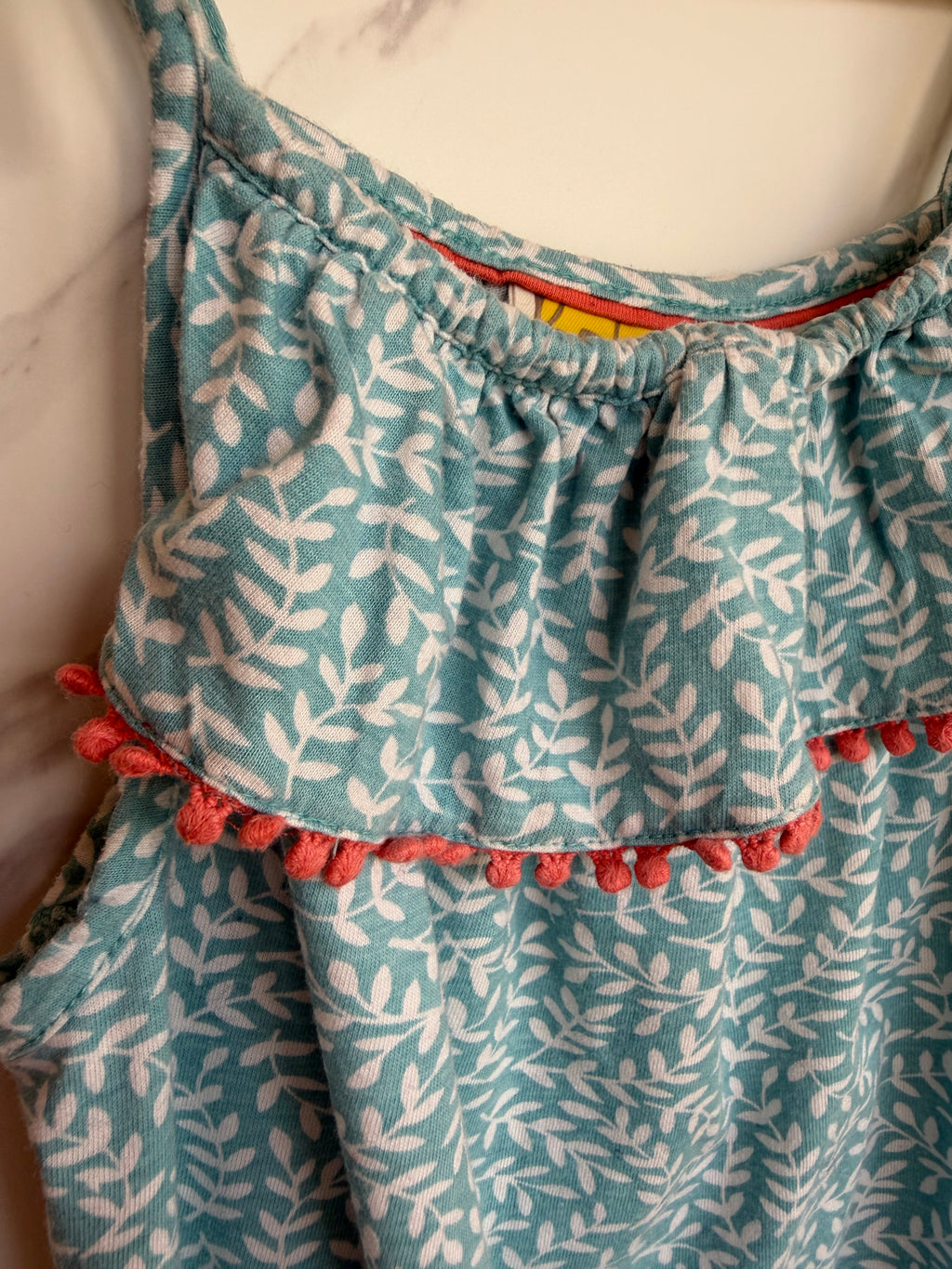 Boden Blue Leaves Strappy Top Age 9-10 Years