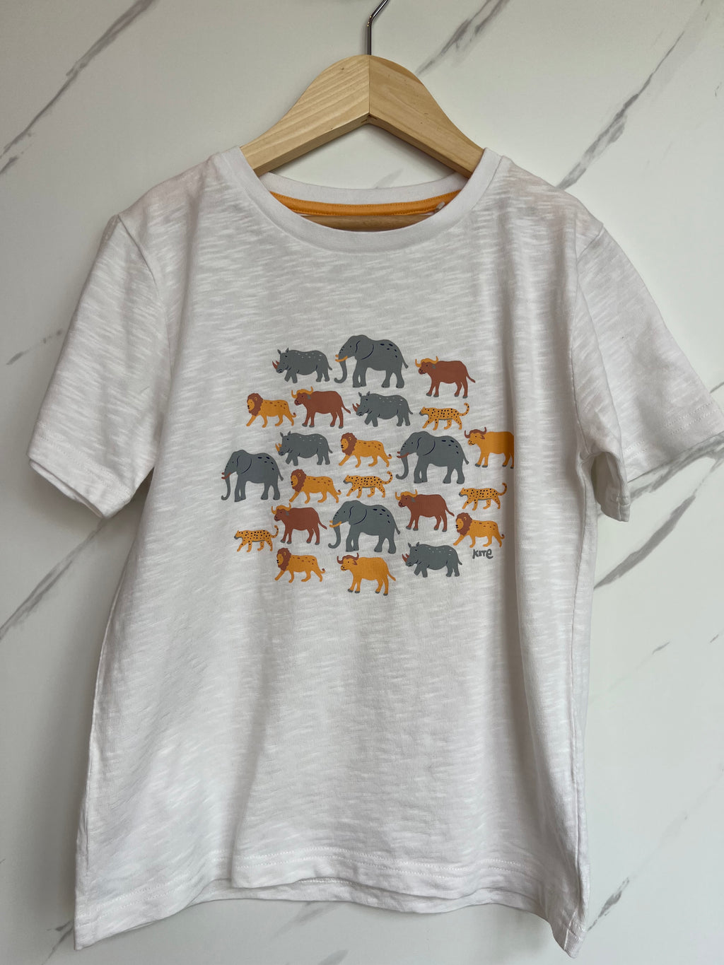 Kite White Jungle Animals T-Shirt Age 9 Years
