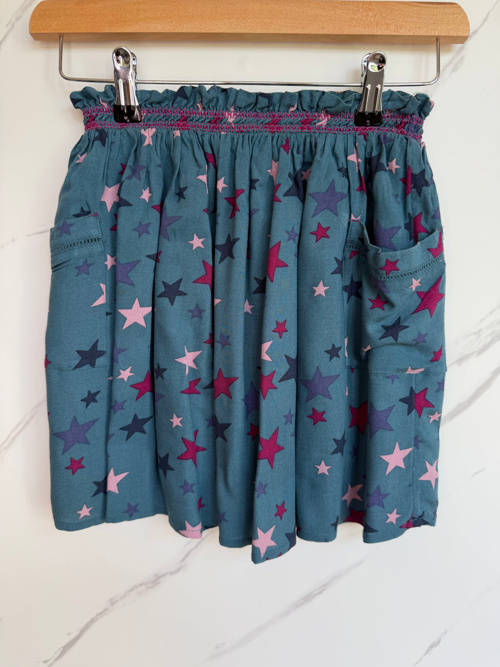 Fatface Blue Star Design Skirt Age 7-8 Years