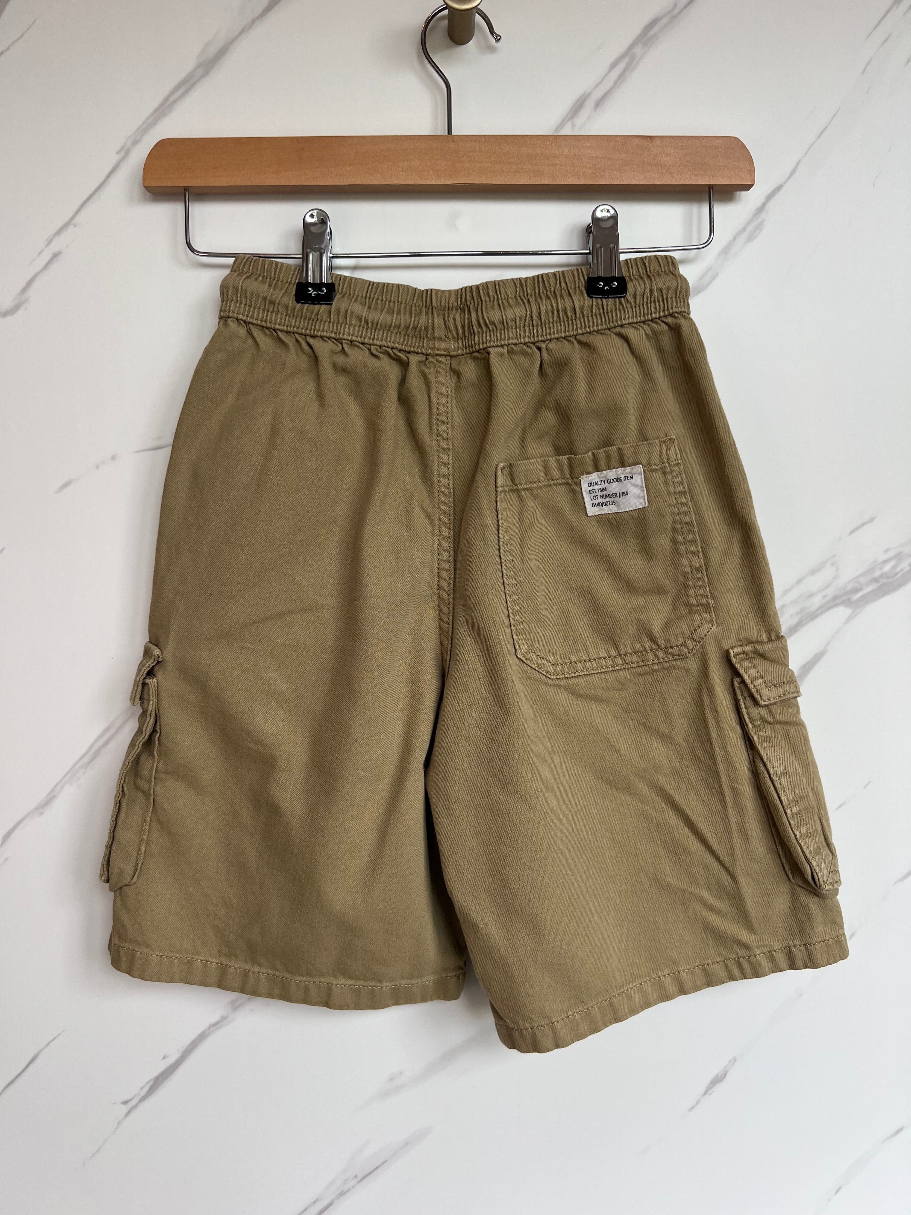 M&S Beige Cargo Shorts Age 9-10 Years