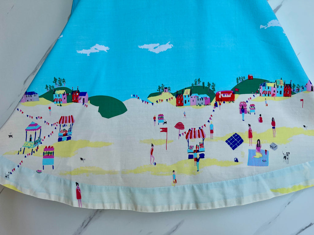 Joules Beach Scene A-Line Dress (Generous) Age 3 Years