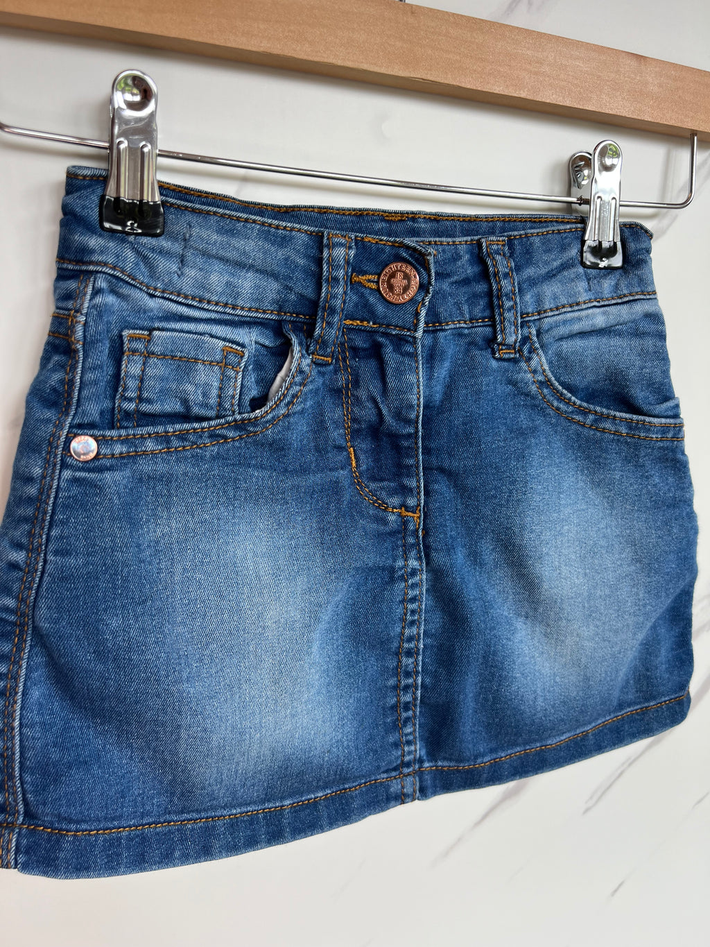 M&S Denim Skirt Age 3-4 Years