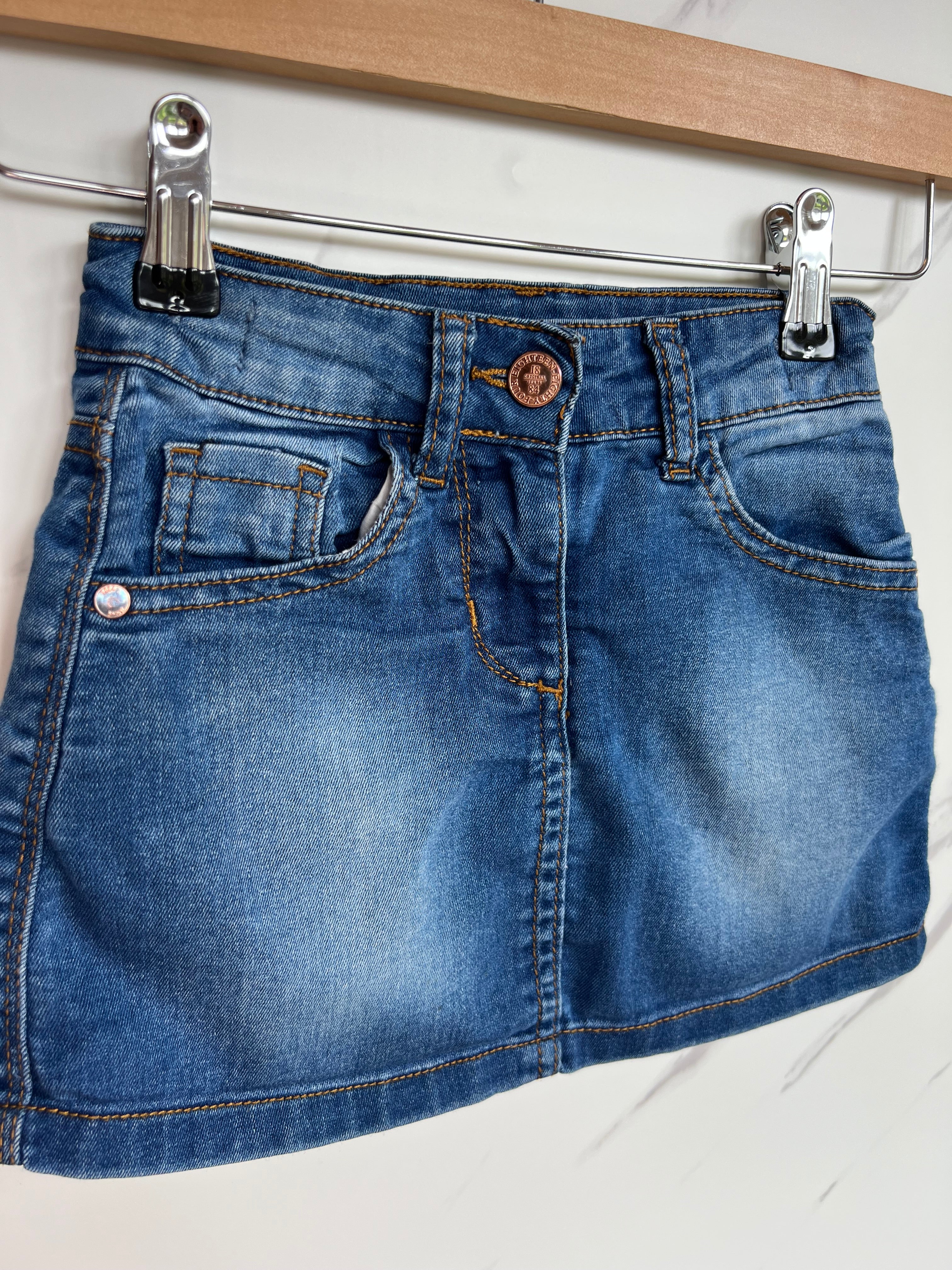 M&S Denim Skirt Age 3-4 Years