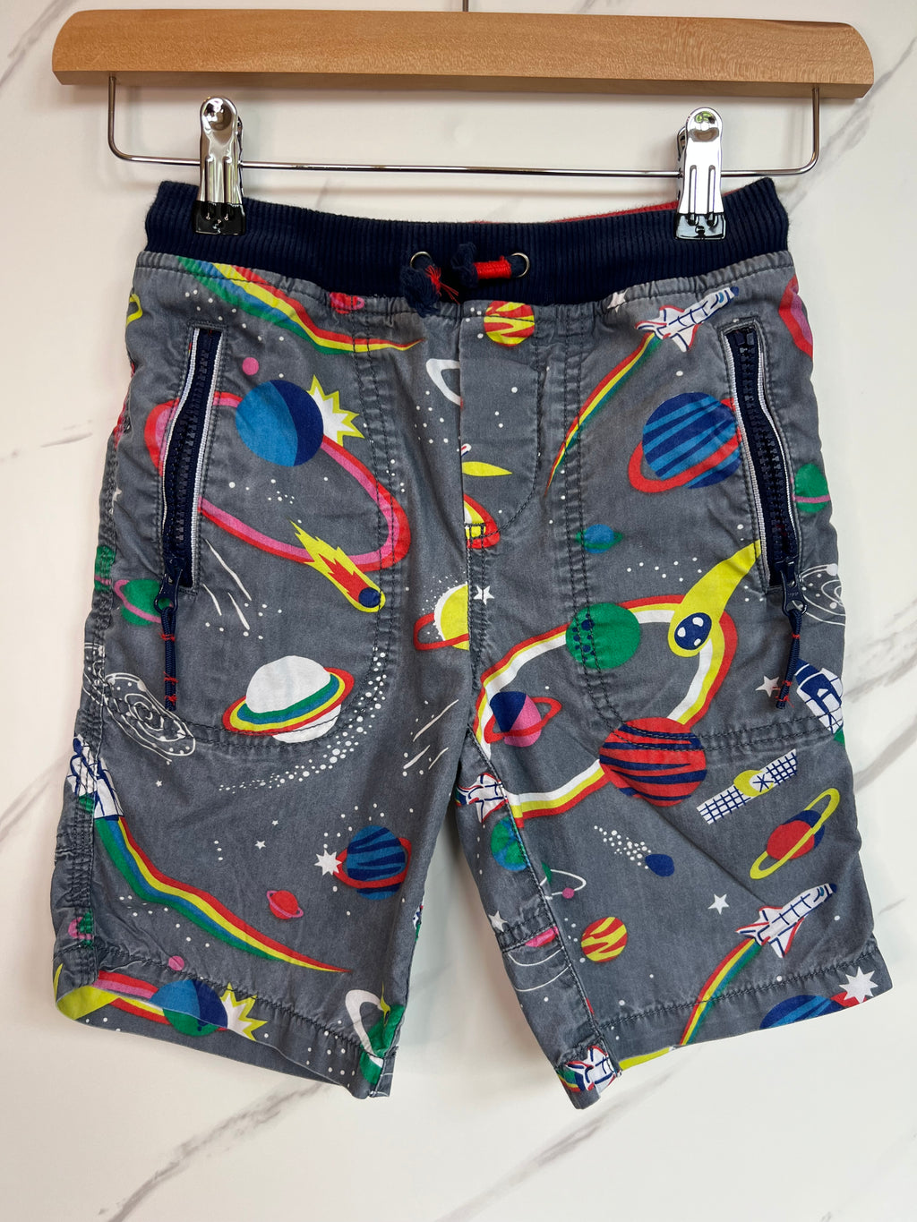 Boden Space Design Shorts Age 7 Years