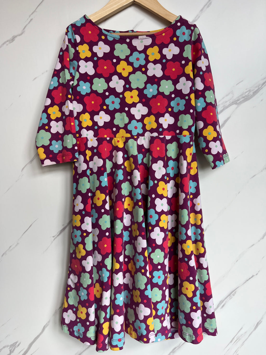 Polarn O. Pyret Floral Skater Dress Age 8-10 Years