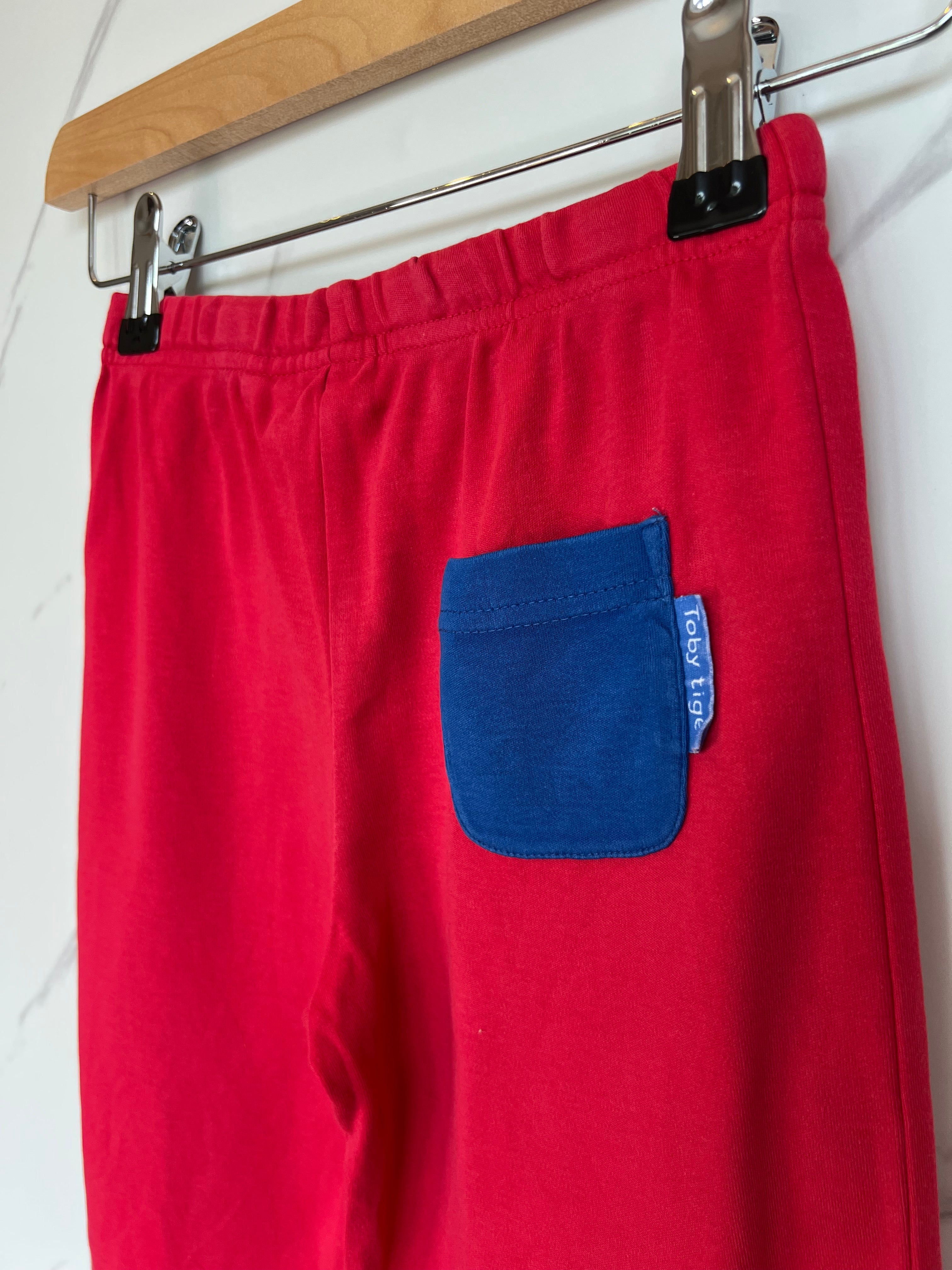 Toby Tiger Red Jersey Shorts Age 5-6 Years