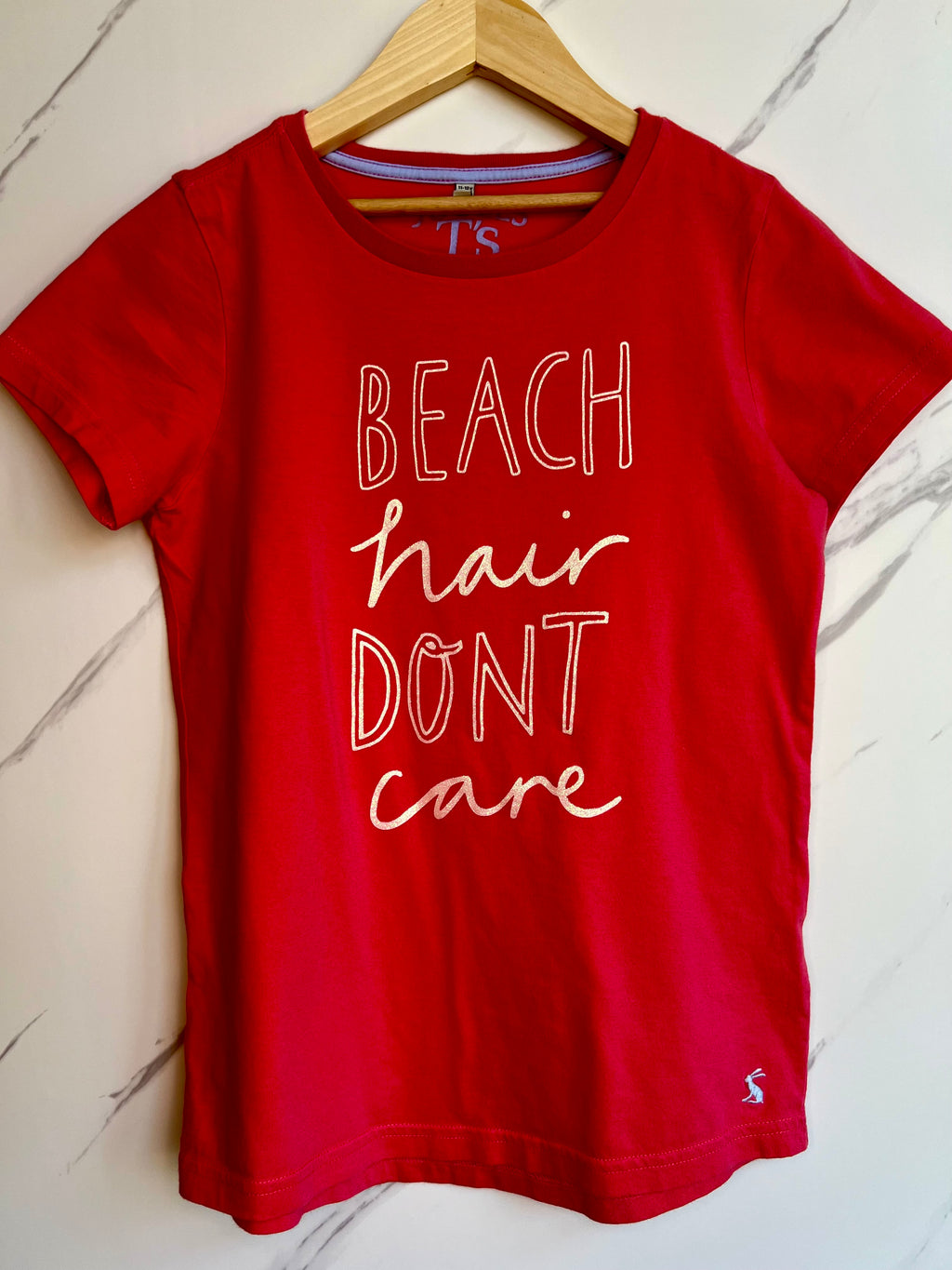 Joules Coral "Beach Hair" T-Shirt Age 11-12 Years