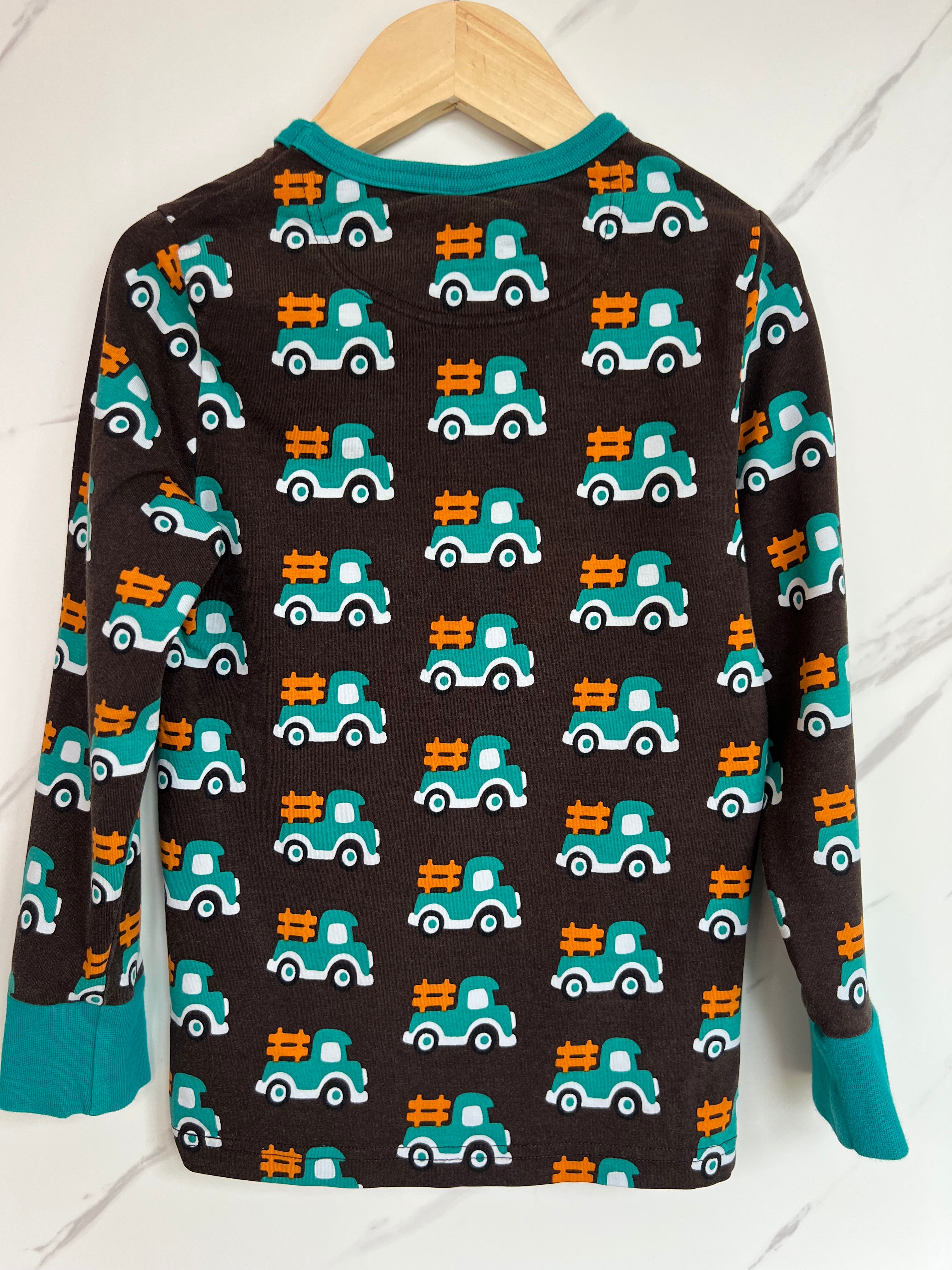 Maxomorra Lorries Long Sleeved Top Age 5-6 Years