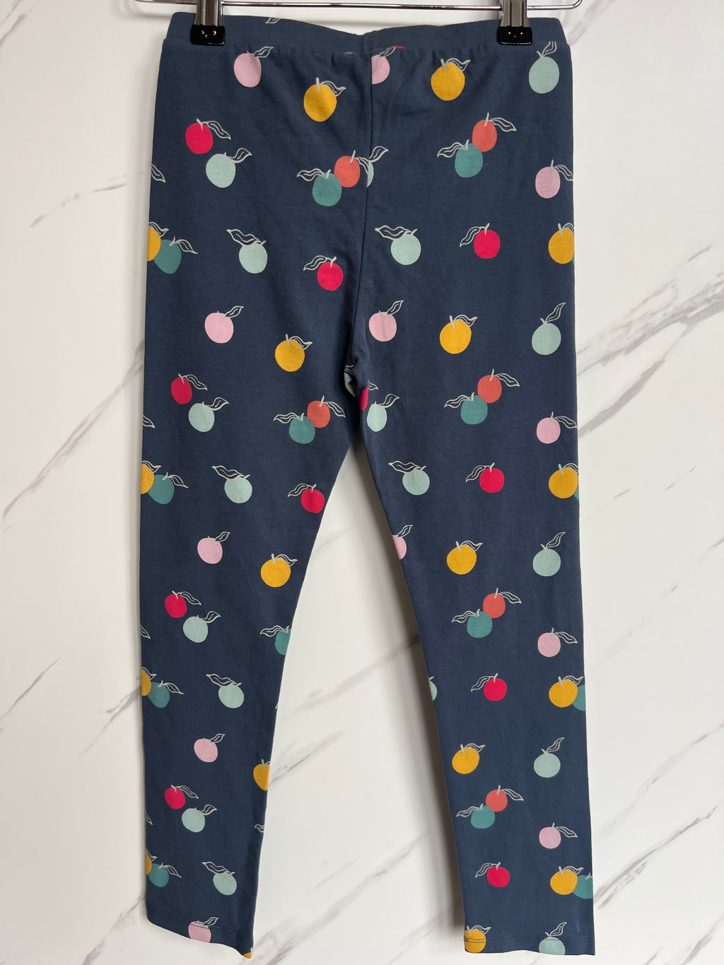 White Stuff Navy Fruit Leggings Age 7-8 Years