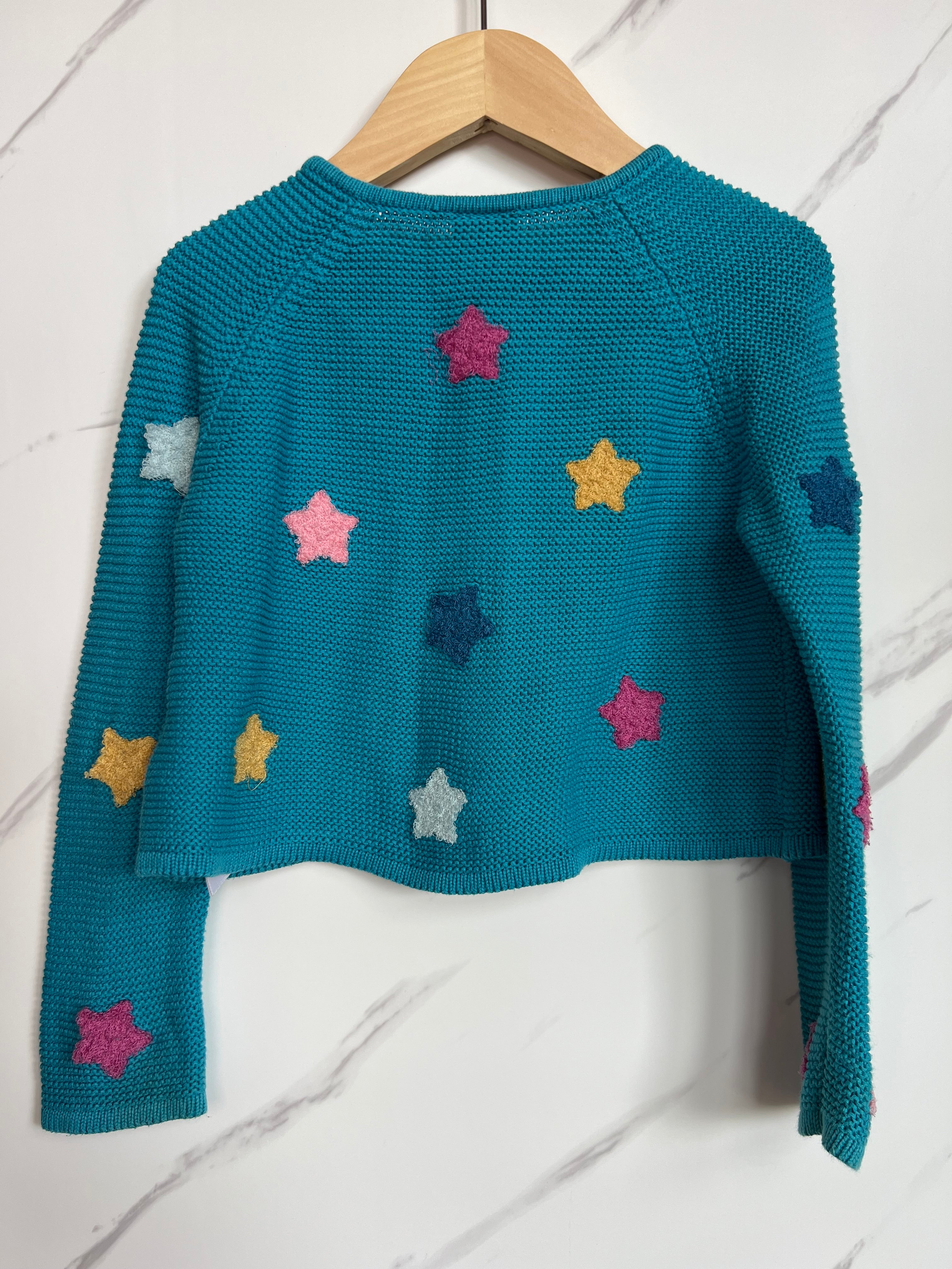 Frugi Blue Star Design Cardigan Age 3-4 Years