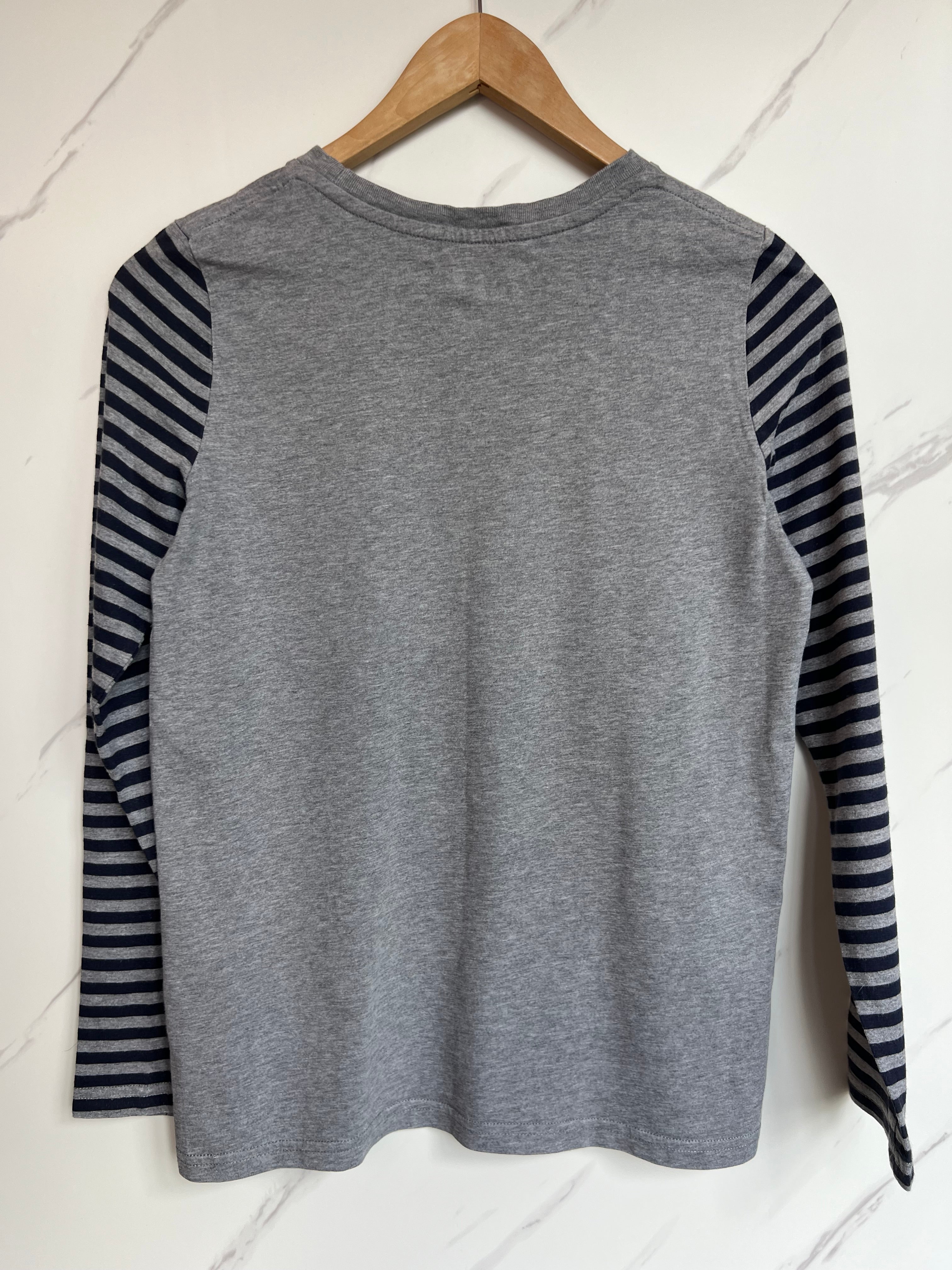 Boden Grey Planets Long Sleeved Top Age 11-12 Years