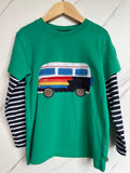 Frugi Green Campervan Long-Sleeved Top Age 6-7 Years