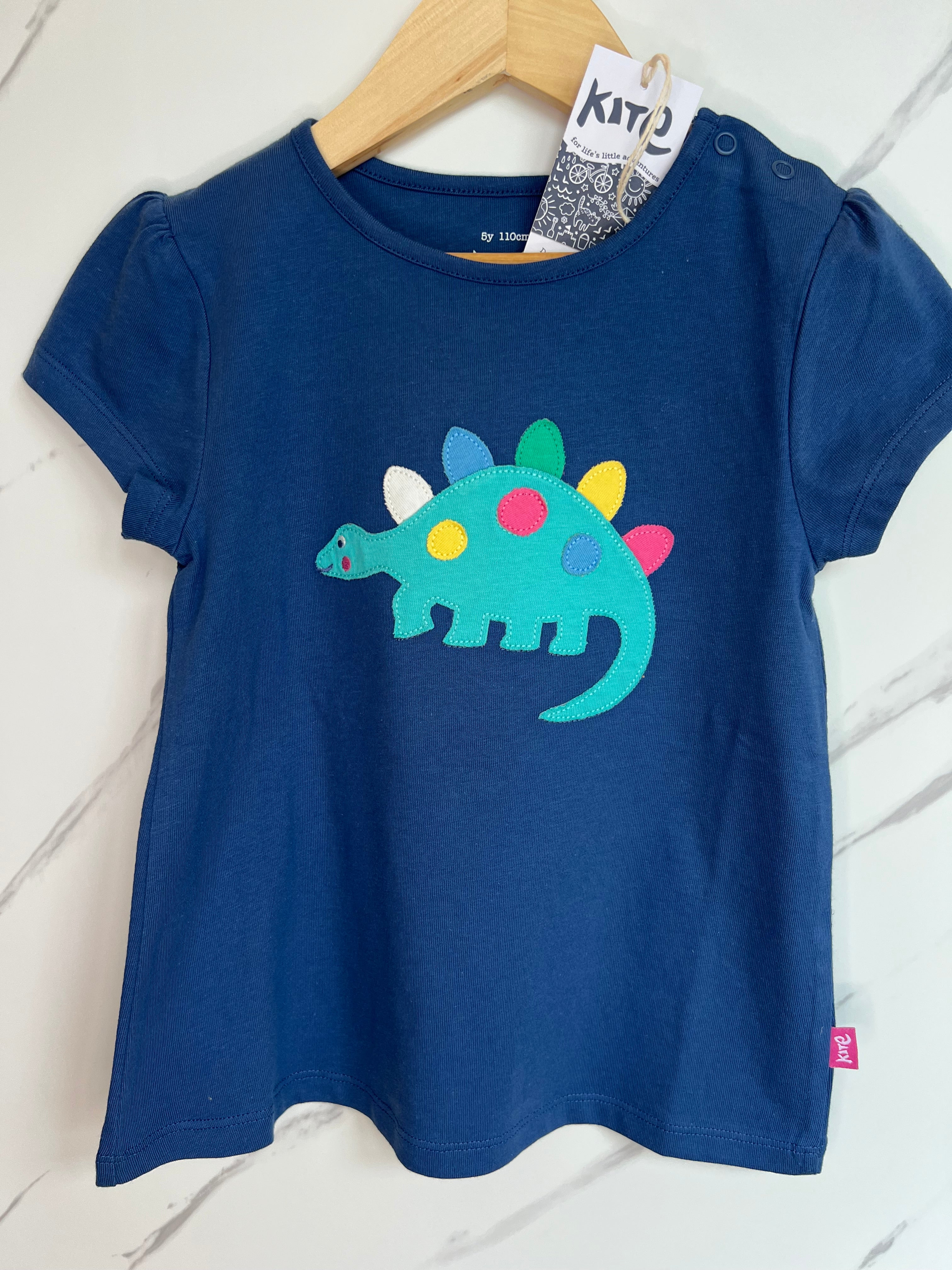 Kite Navy Dinosaur T-Shirt Age 5 Years