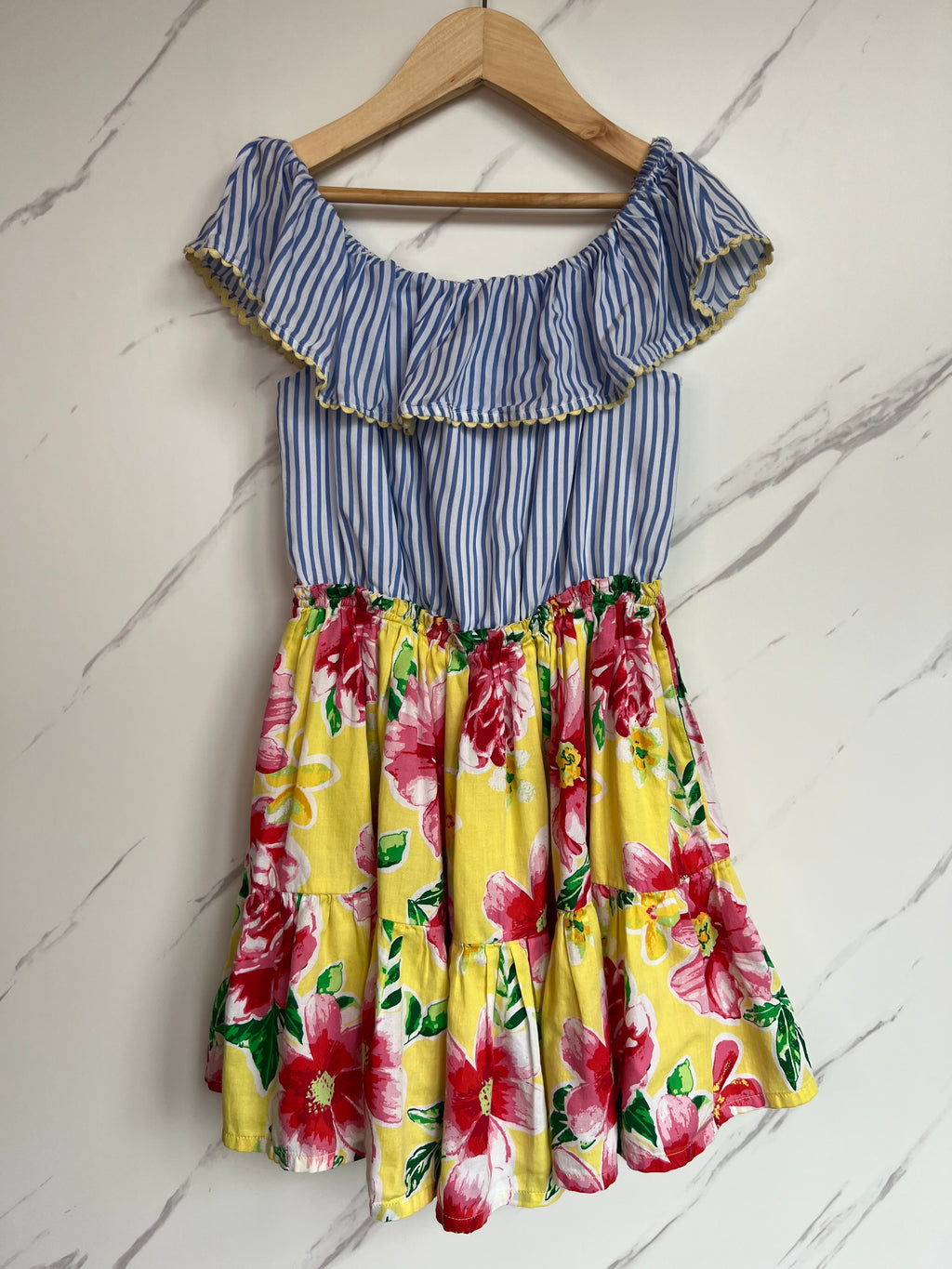 Monsoon Floral Ruffled Dress Age 9 Years