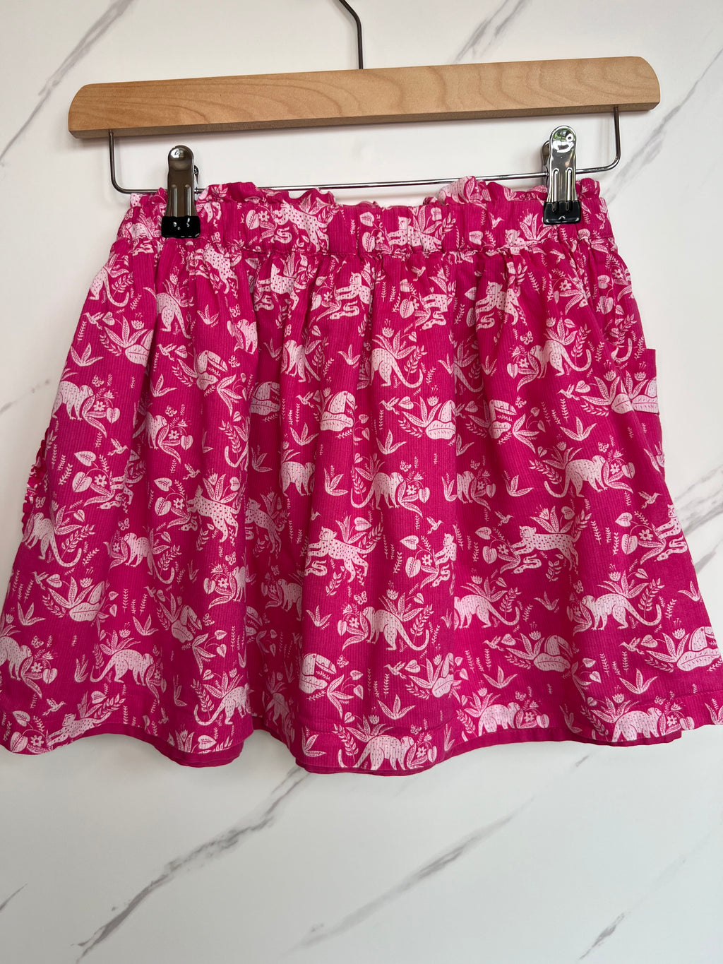 Boden Pink Jungle Scene Skirt Age 9-10 Years