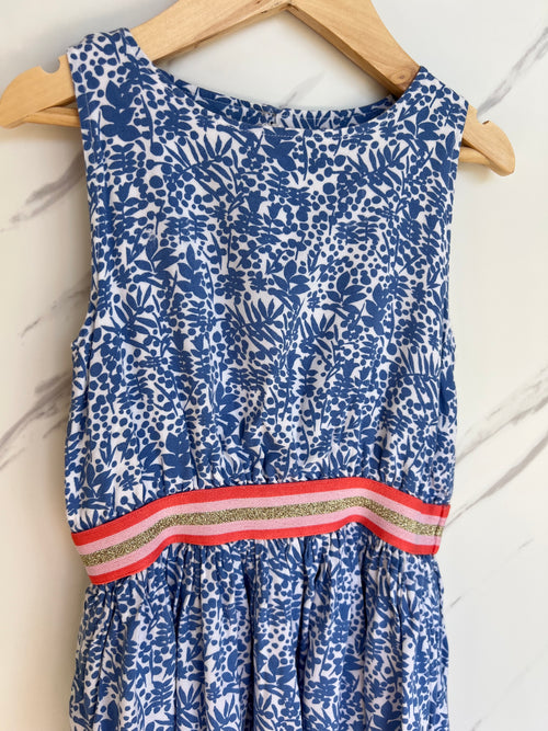 Boden Leaf-Print Summer Dress Age 6-7 Years