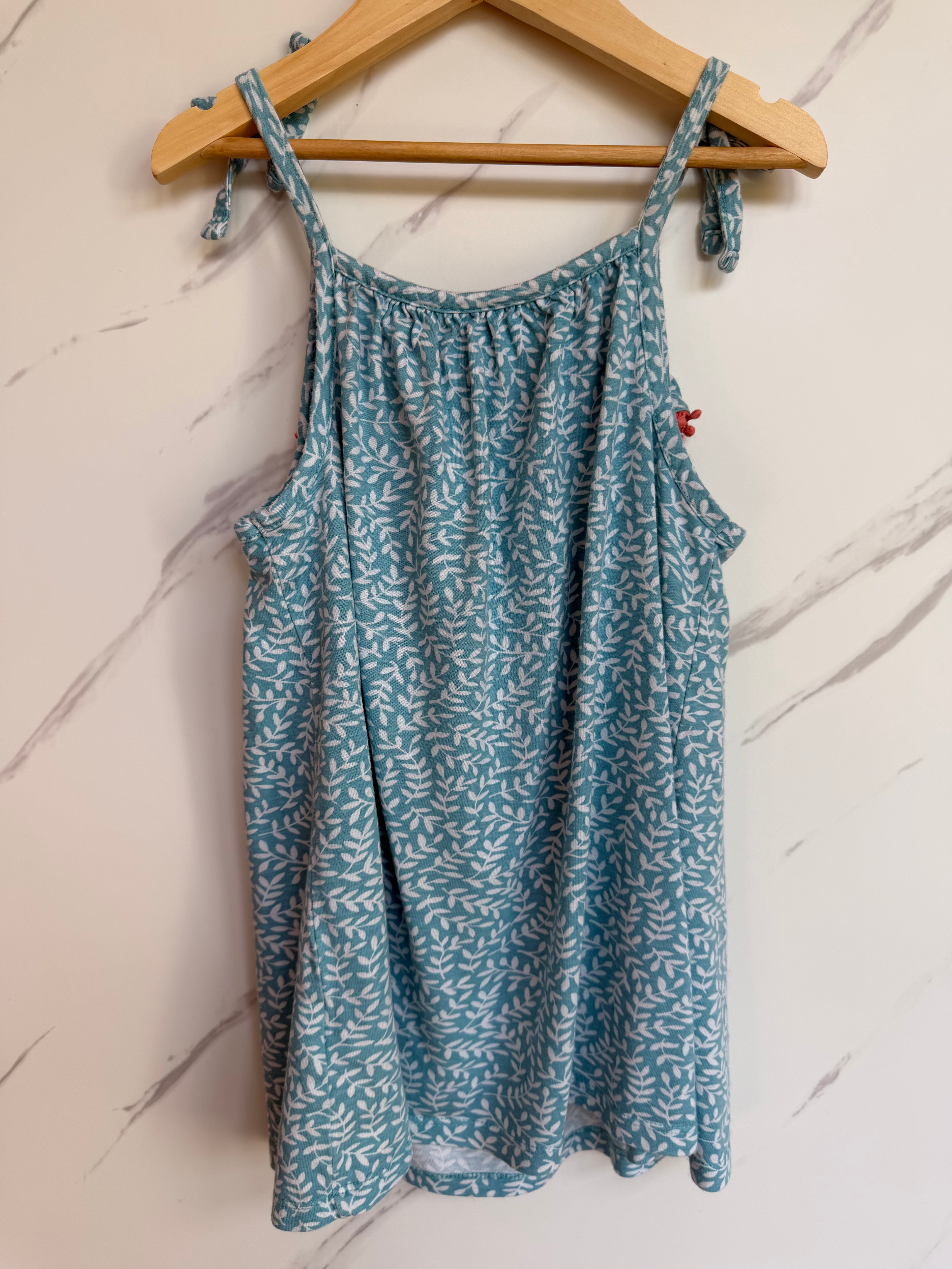 Boden Blue Leaves Strappy Top Age 9-10 Years