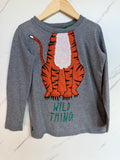 Joules Grey Wild Thing Tiger Top Age 5-6 Years