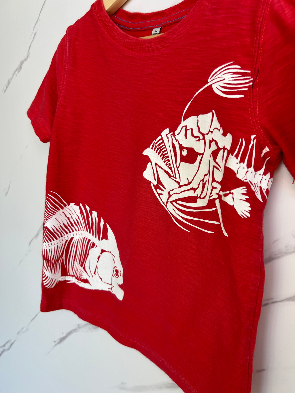 Joules Red Piranha Print T-shirt Age 4-5 Years