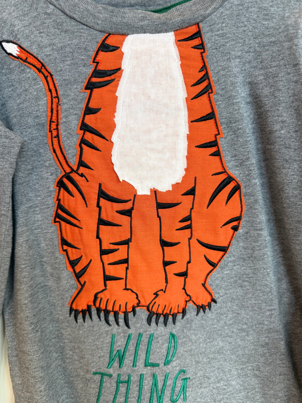 Joules Grey Wild Thing Tiger Top Age 5-6 Years